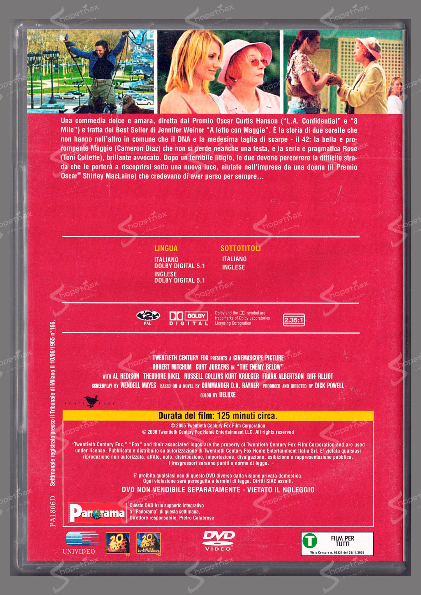 In Her Shoes - Se fossi lei (2005) DVD Editoriale