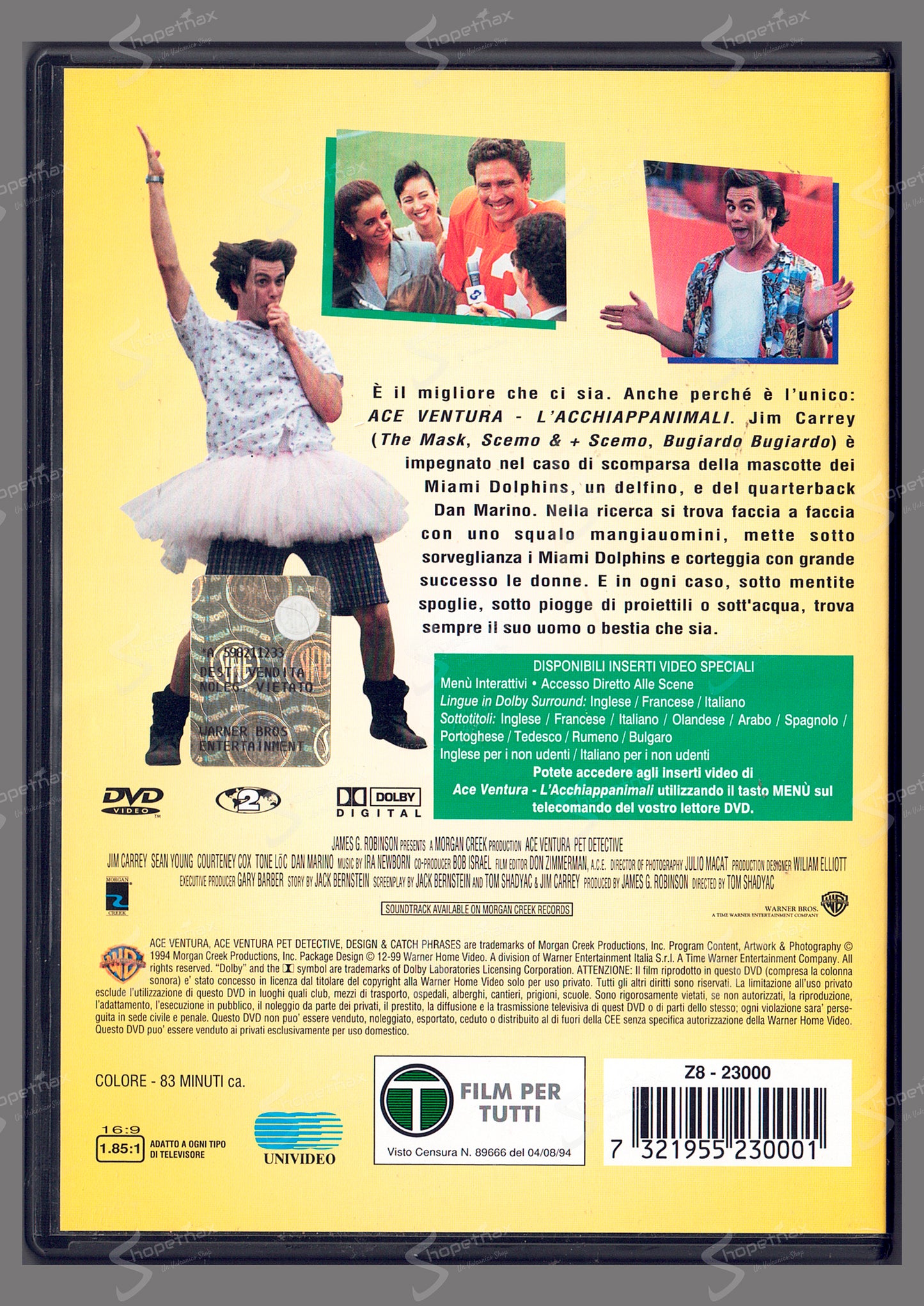 Ace Ventura - L'Acchiappanimali (Pet Detective) (1994) DVD