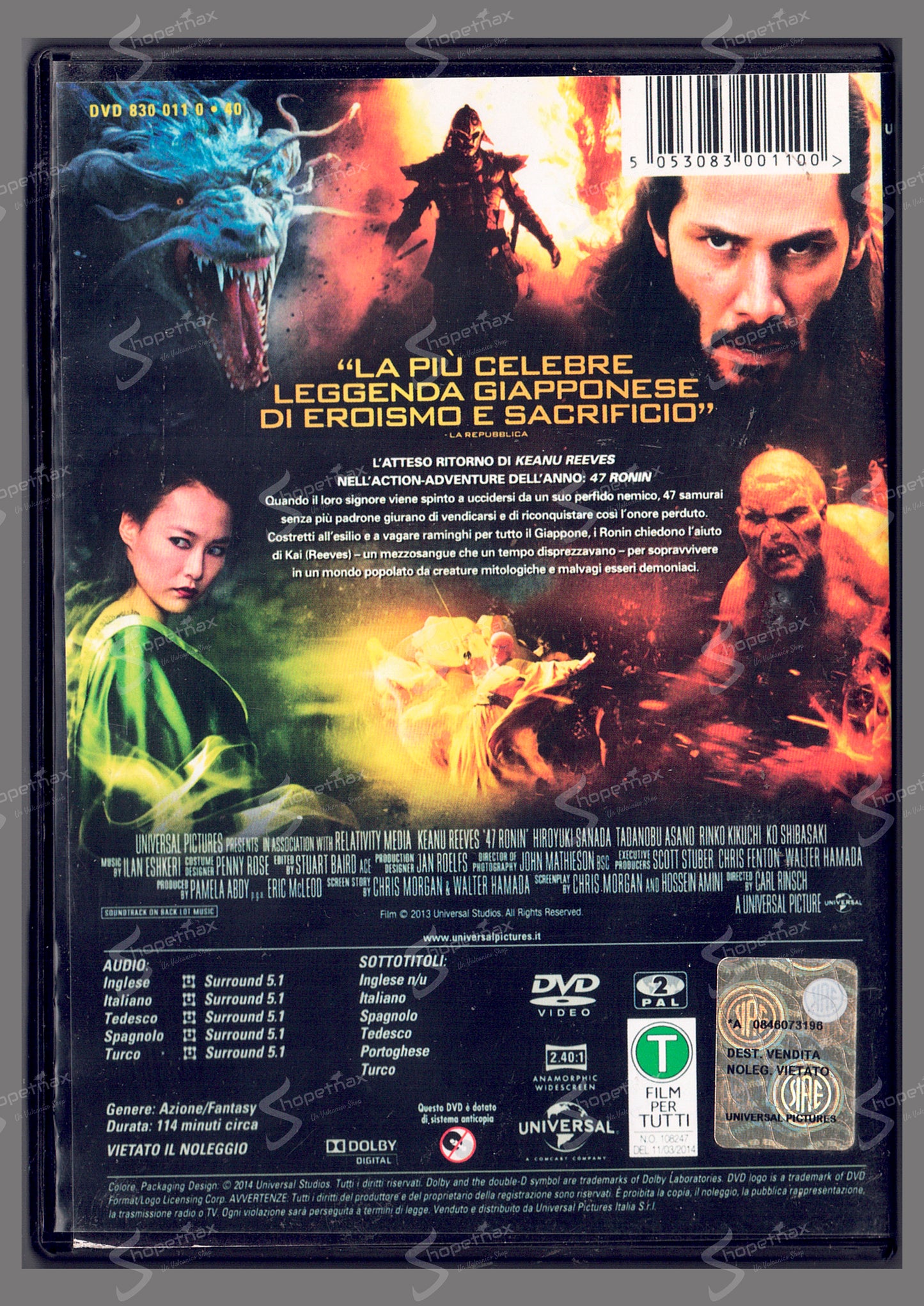 47 Ronin (2013) DVD