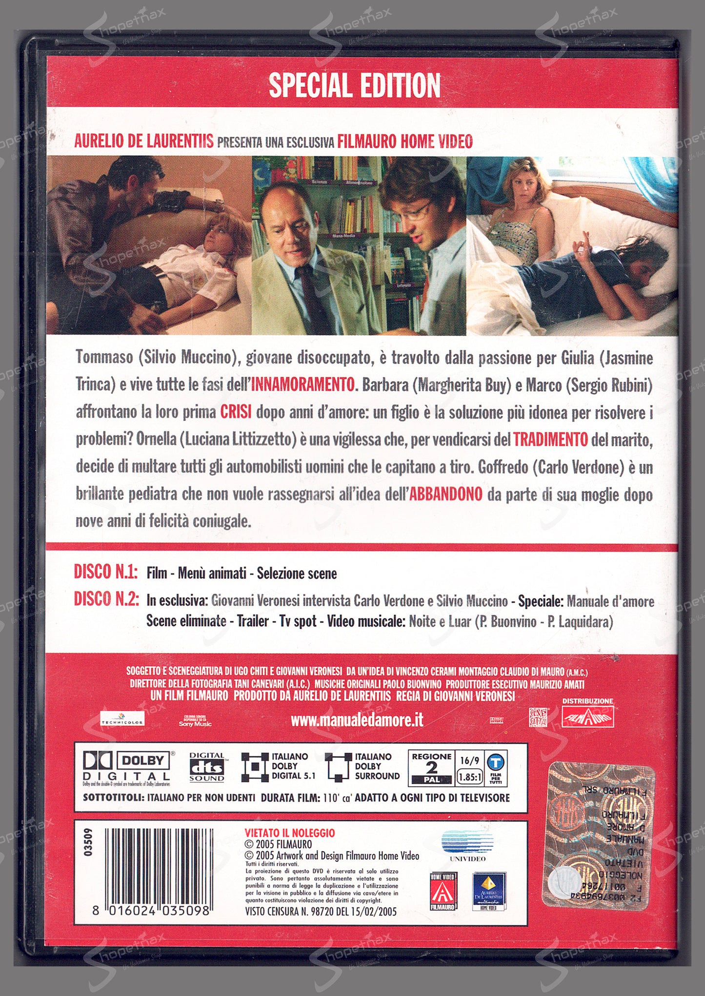 Manuale d'amore (Special Edition) (2005) 2 DVD