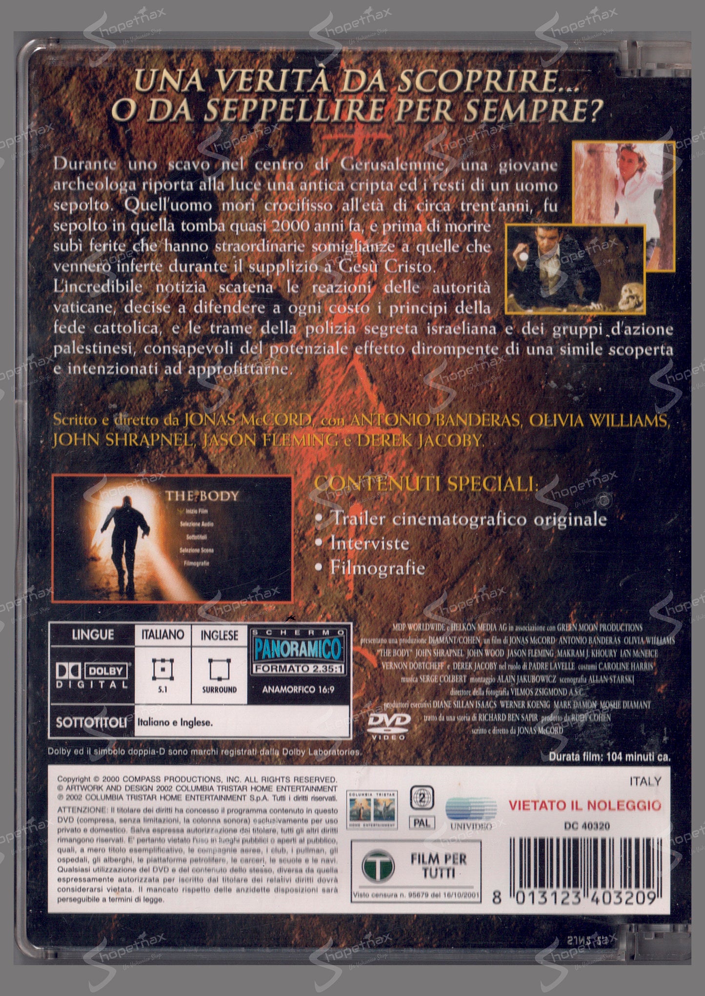 The Body (2001) DVD Jewel Box