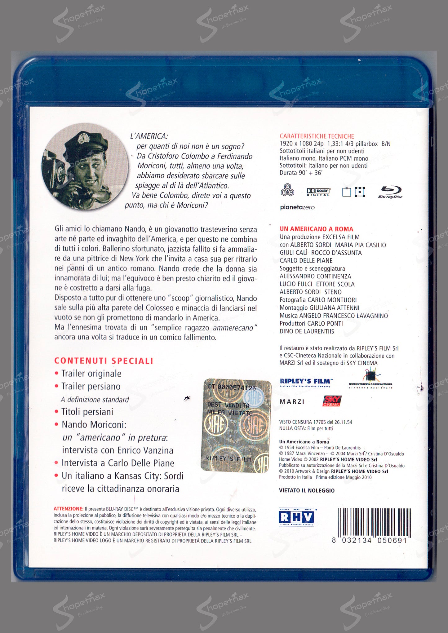 An American in Rome (Restored Version) (1954) BLU-RAY