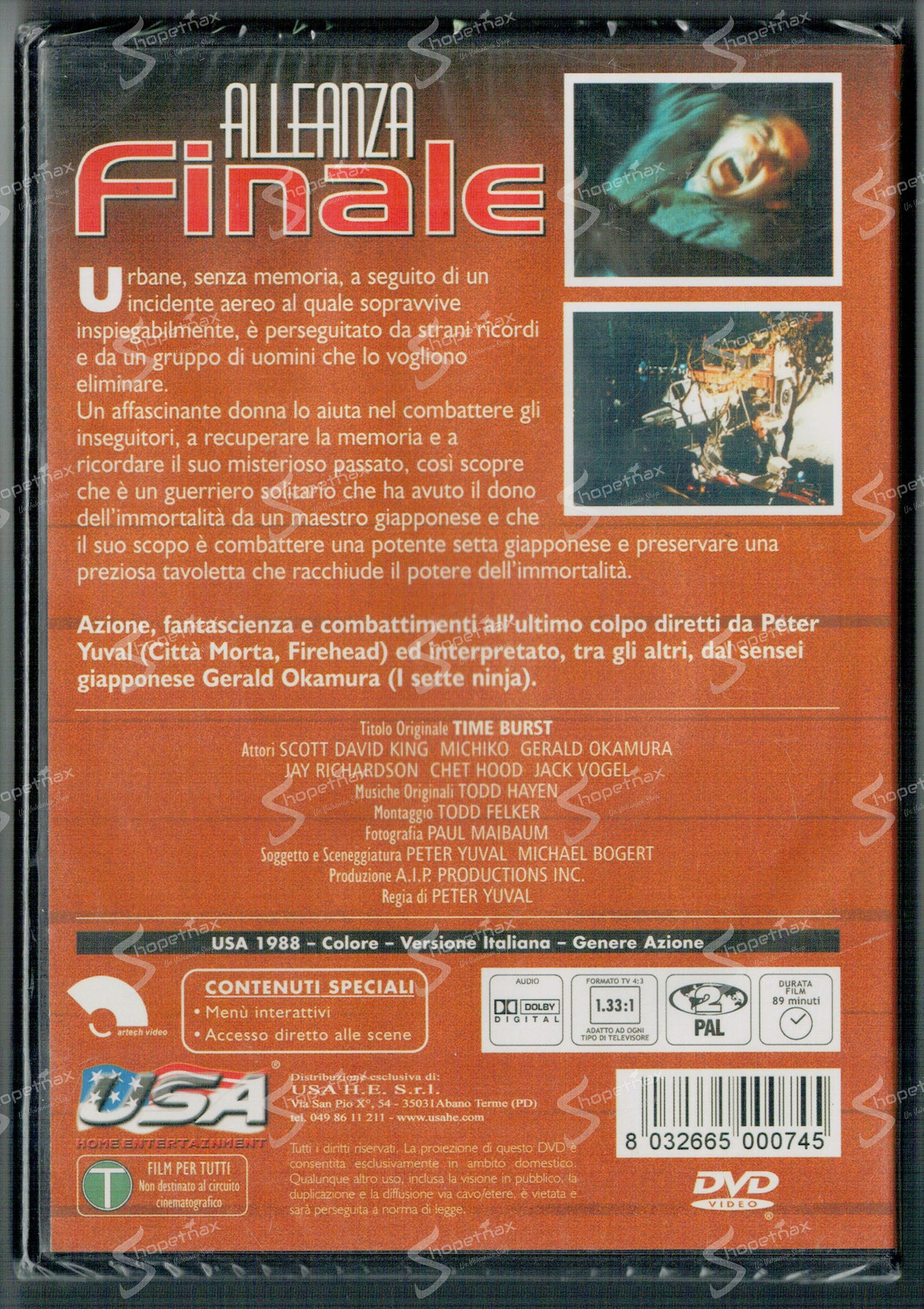 Alleanza Finale - Time Burst (1988) DVD