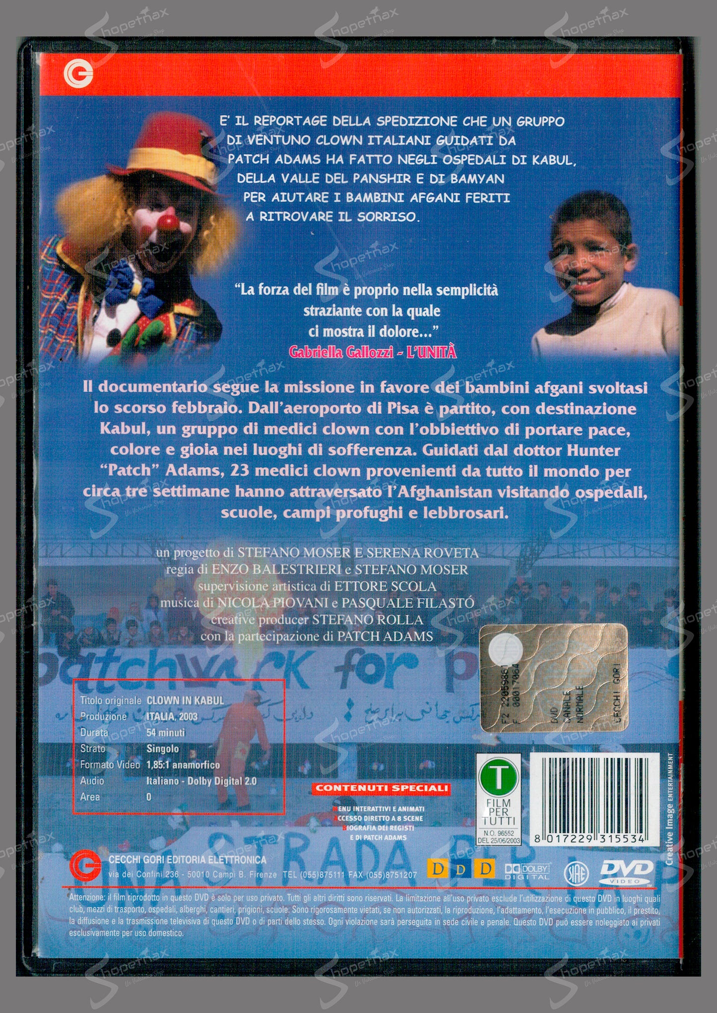 Clown in Kabul (2002) DVD Noleggio