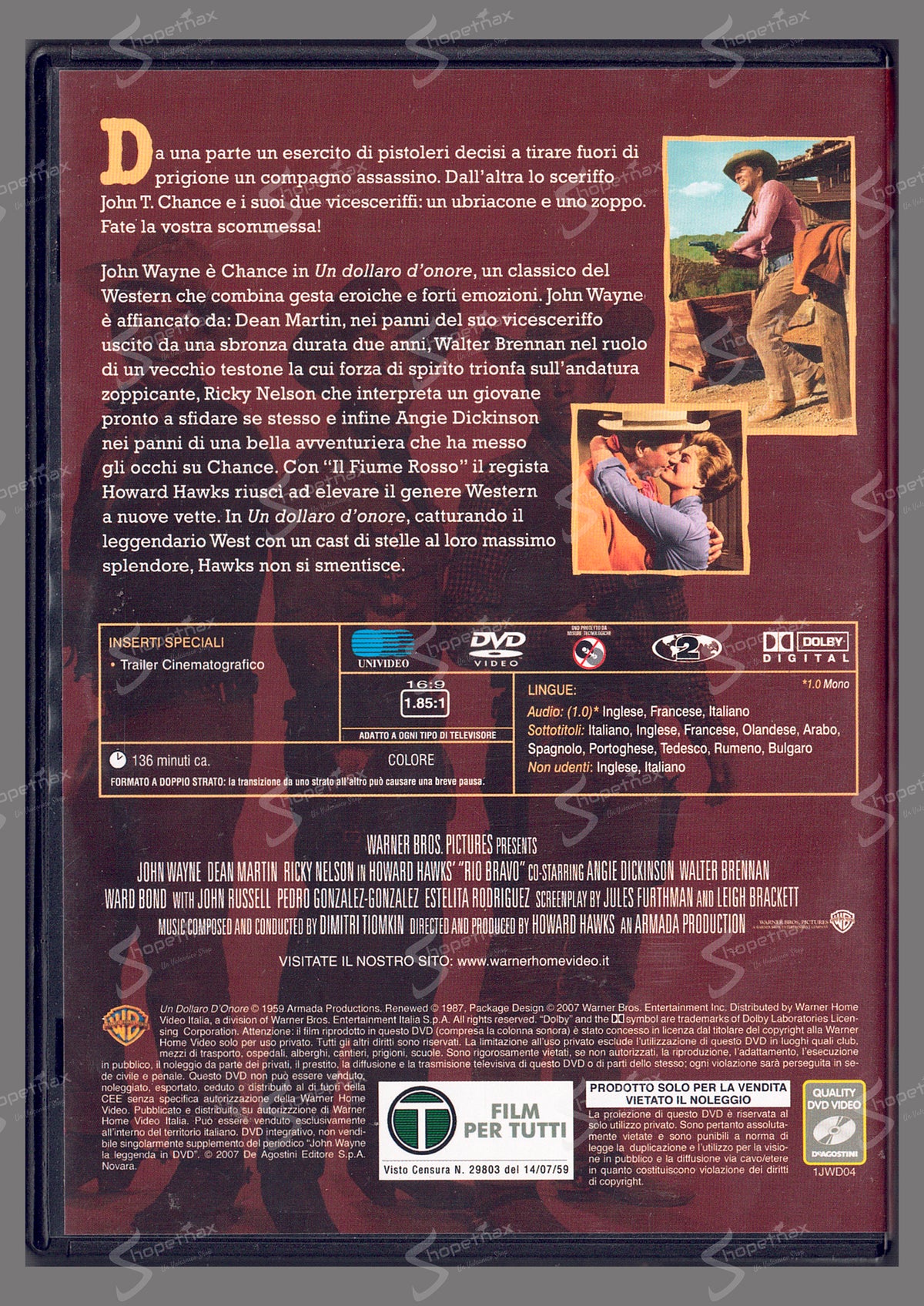 Río Bravo (1959) DVD Editorial