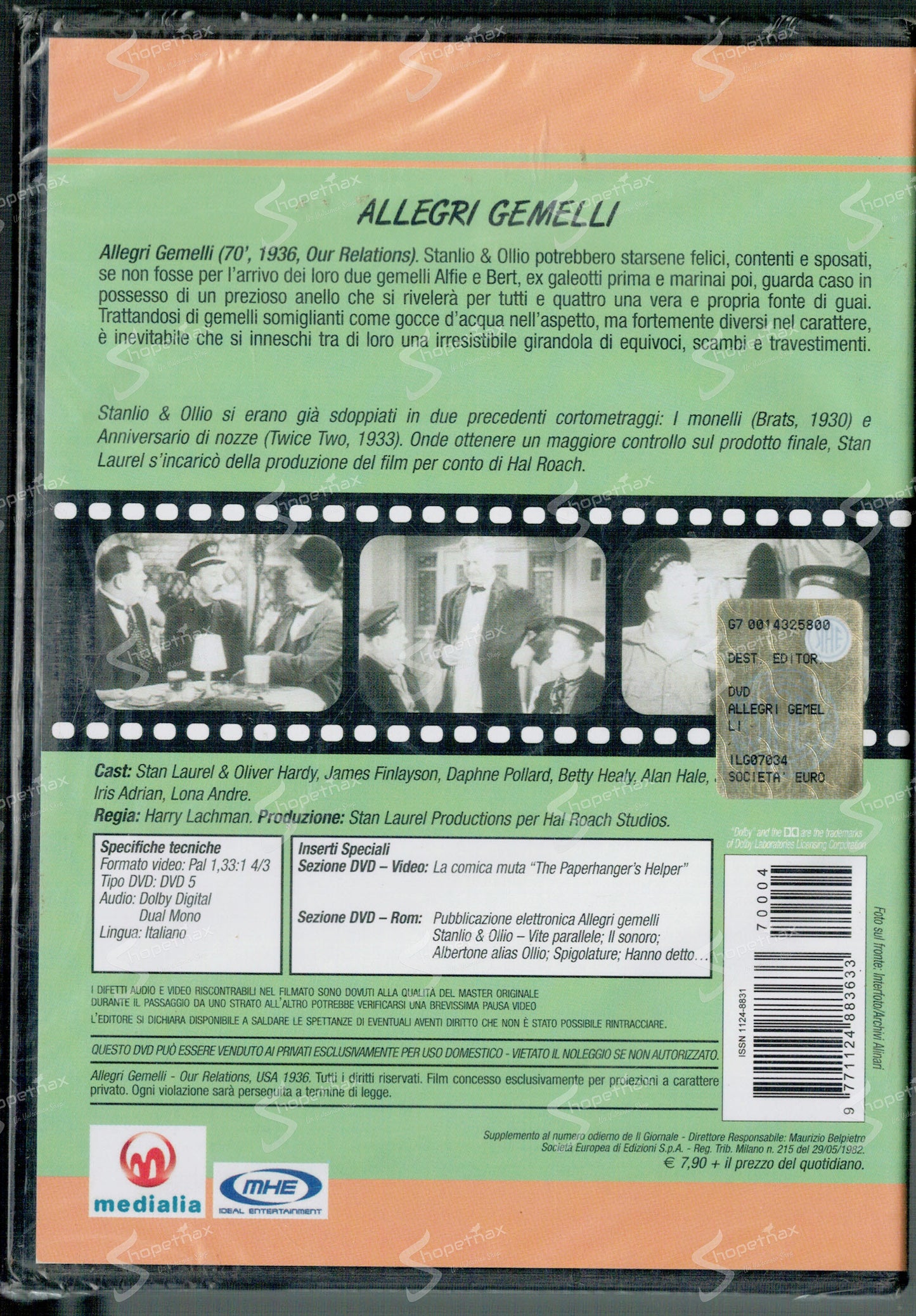 Allegri Gemelli (Our Relations) (1936) DVD Editoriale