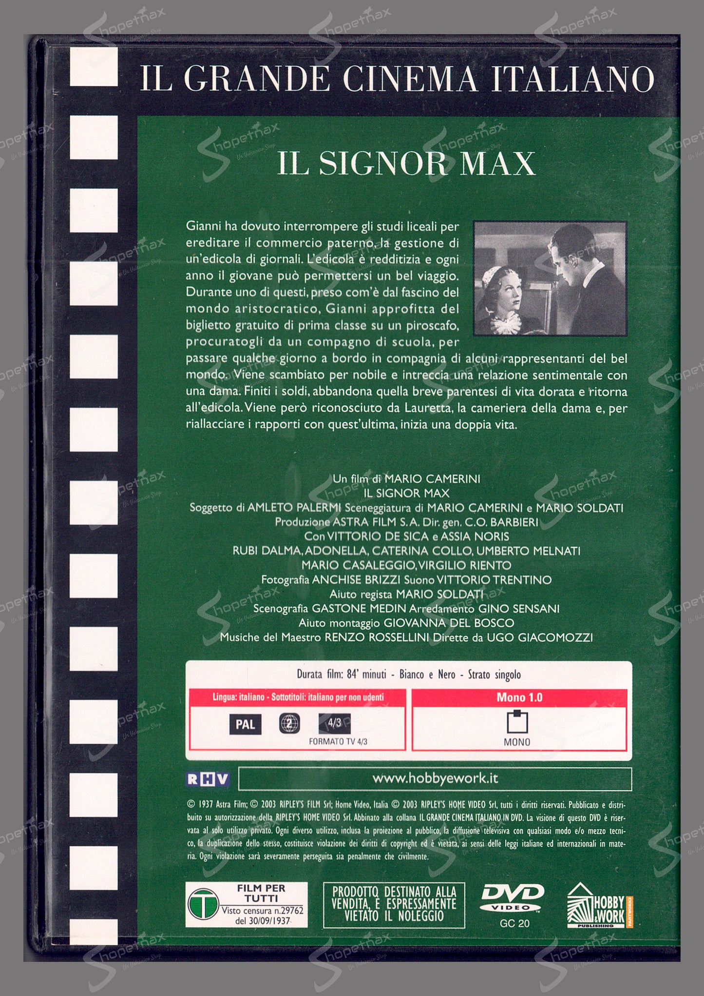 Il Signor Max (1937) DVD Editoriale