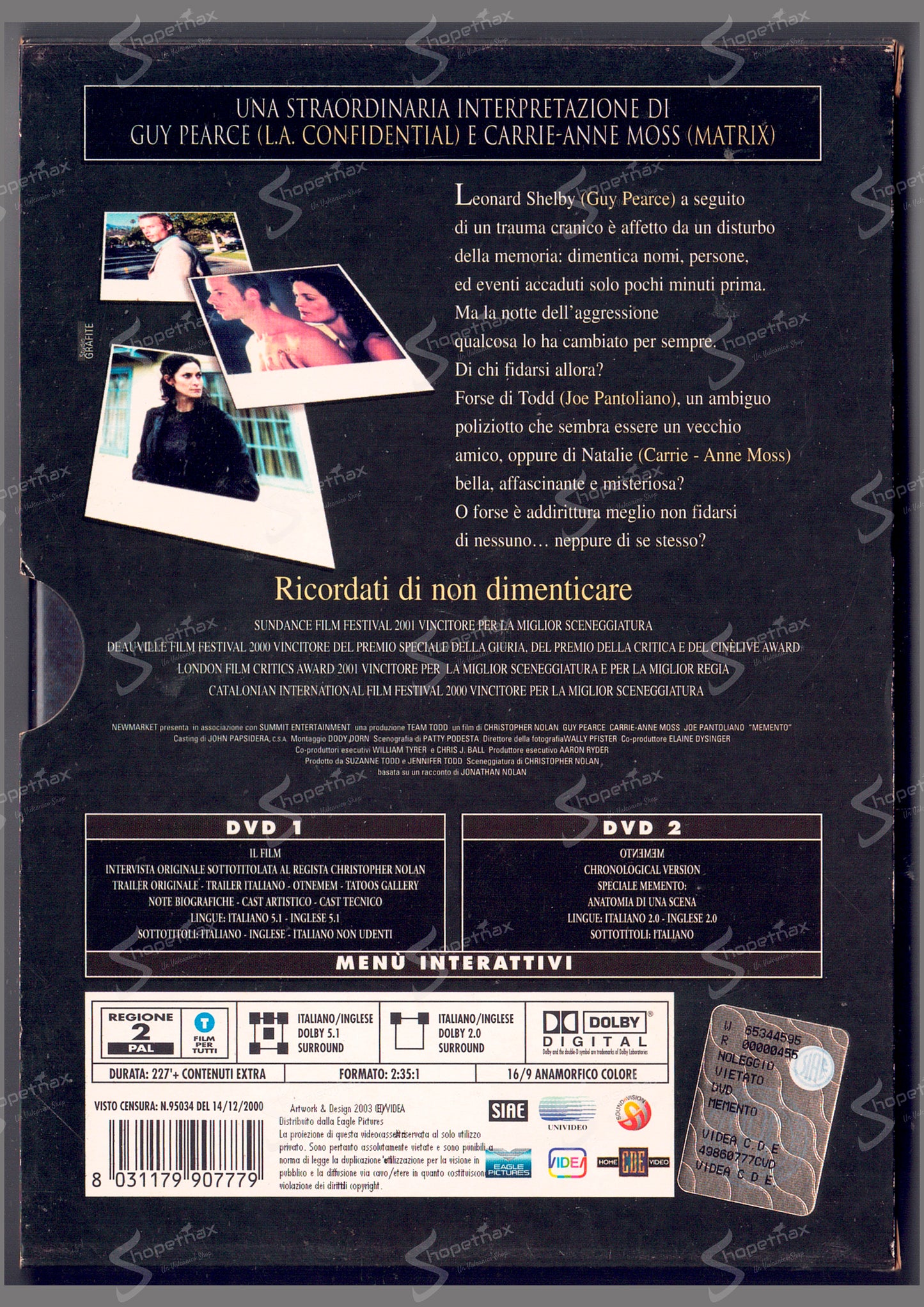 Memento (Edizione Speciale) (2000) 2 DVD