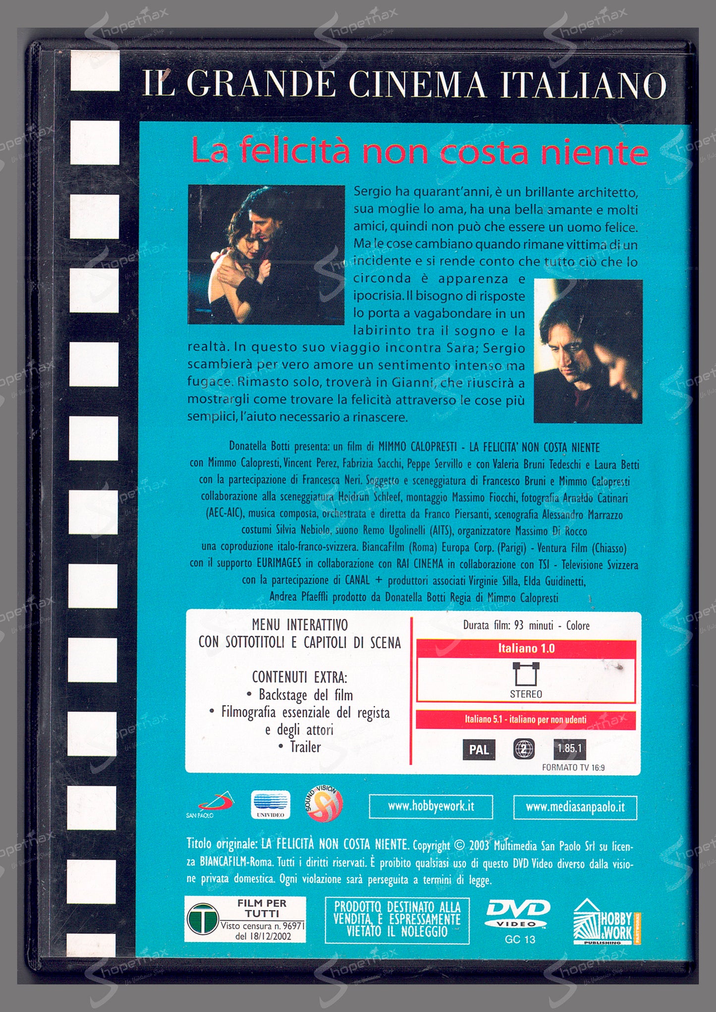 La felicità non costa niente (2003) DVD Editoriale