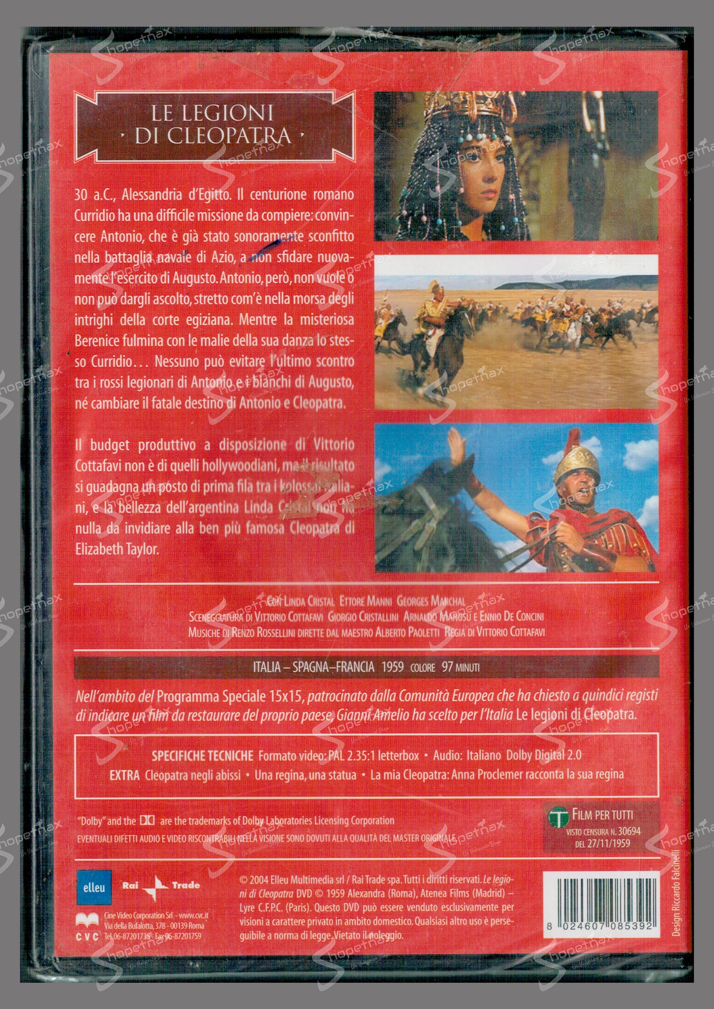 Legions of Cleopatra (1959) DVD