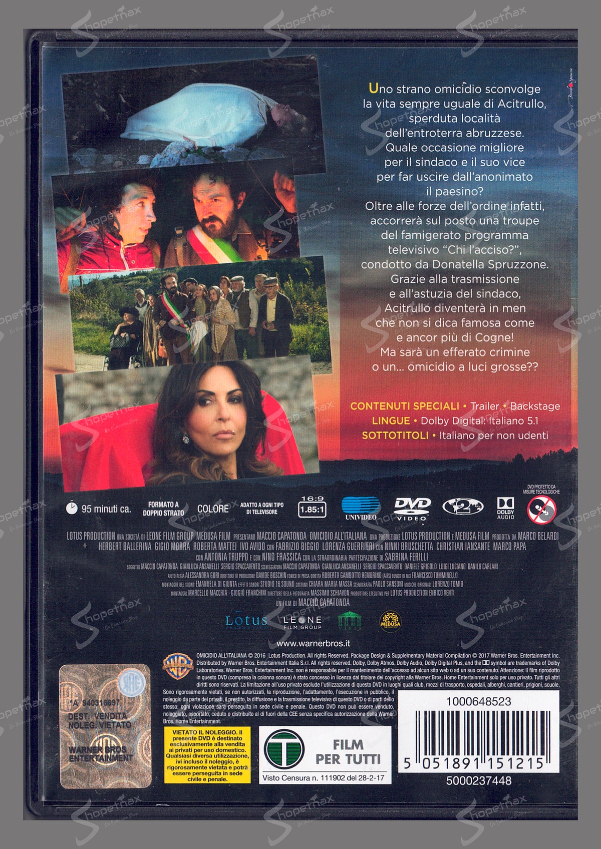 Omicidio all'Italiana (2017) DVD