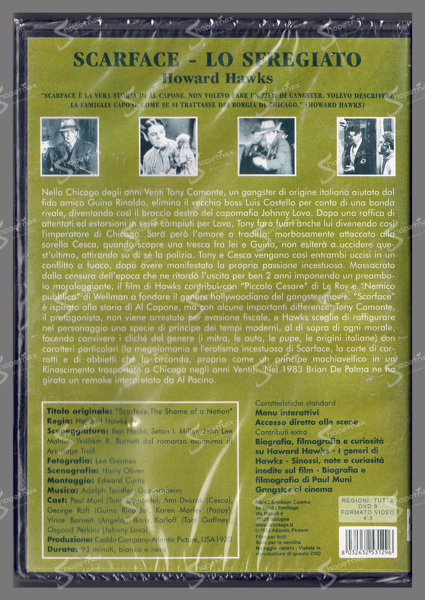 Scarface - Lo sfregiato (1932) DVD