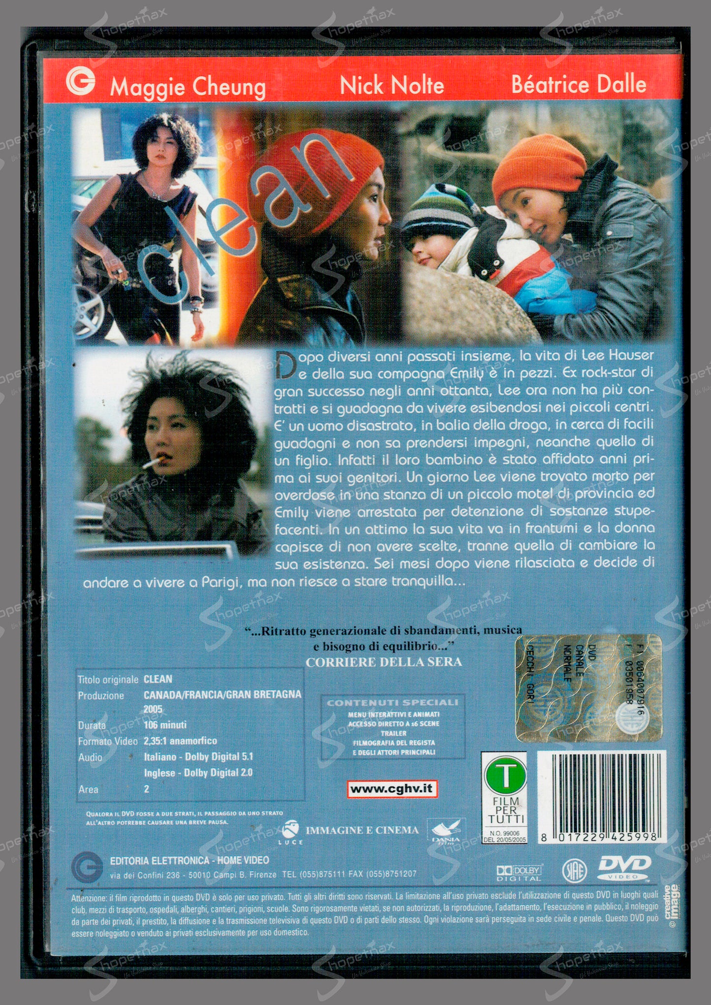 Clean (2004) DVD Ex Noleggio