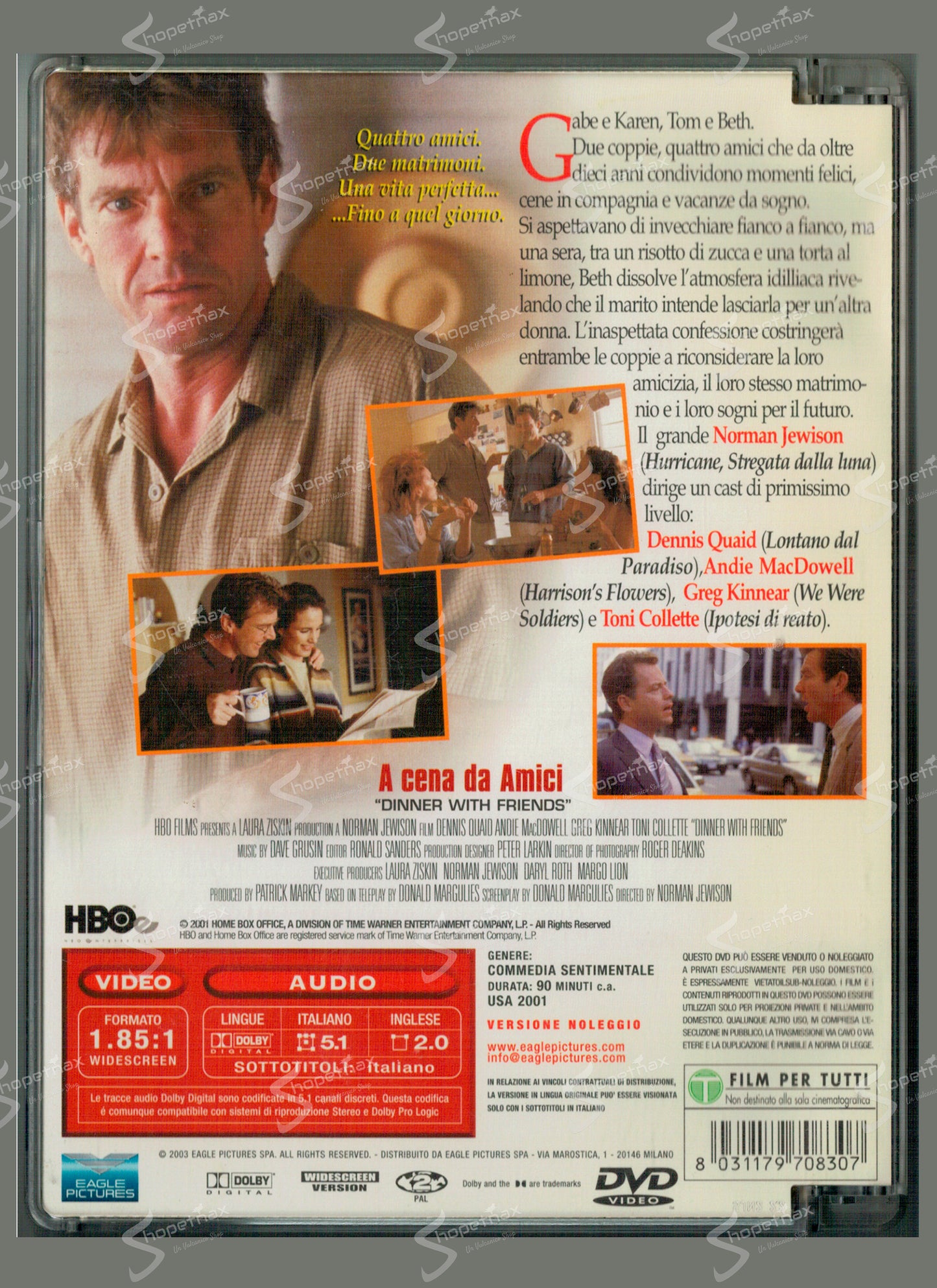 A cena da Amici (Dinner with Friends) (Jewel Box) (2001) DVD Noleggio