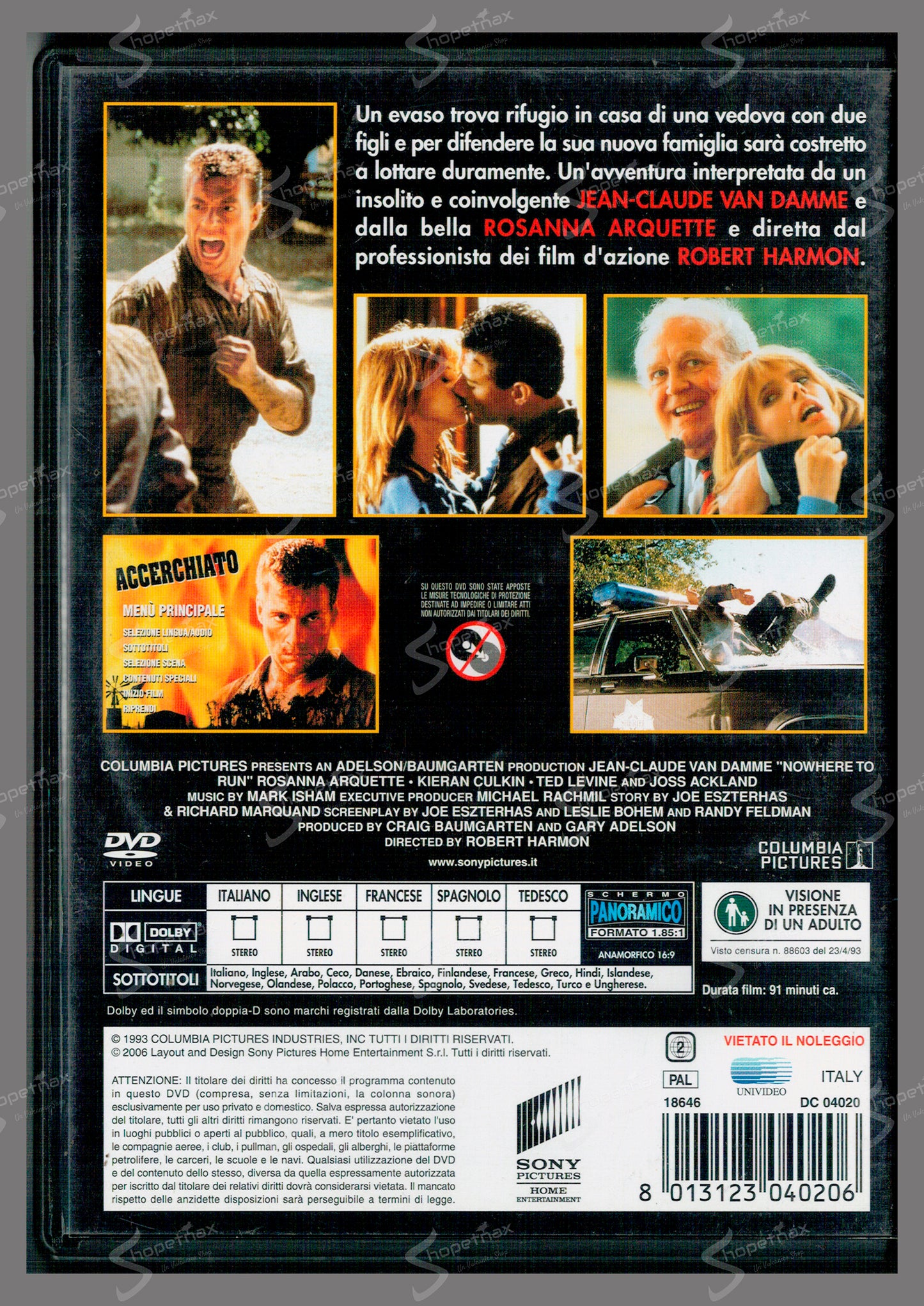 Nowhere to Run (1993) DVD