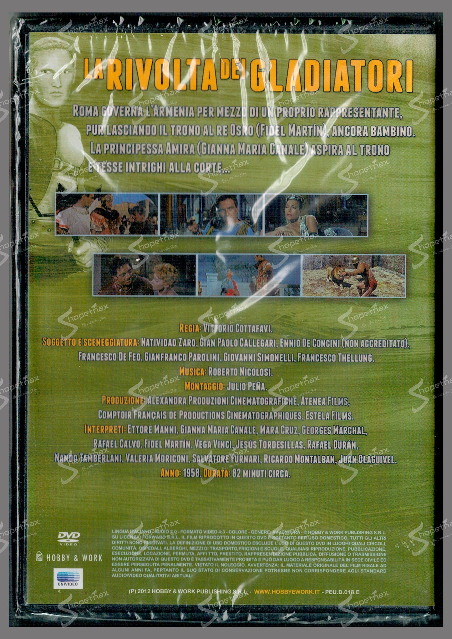 The Revolt of the Gladiators (1958) Editorial DVD