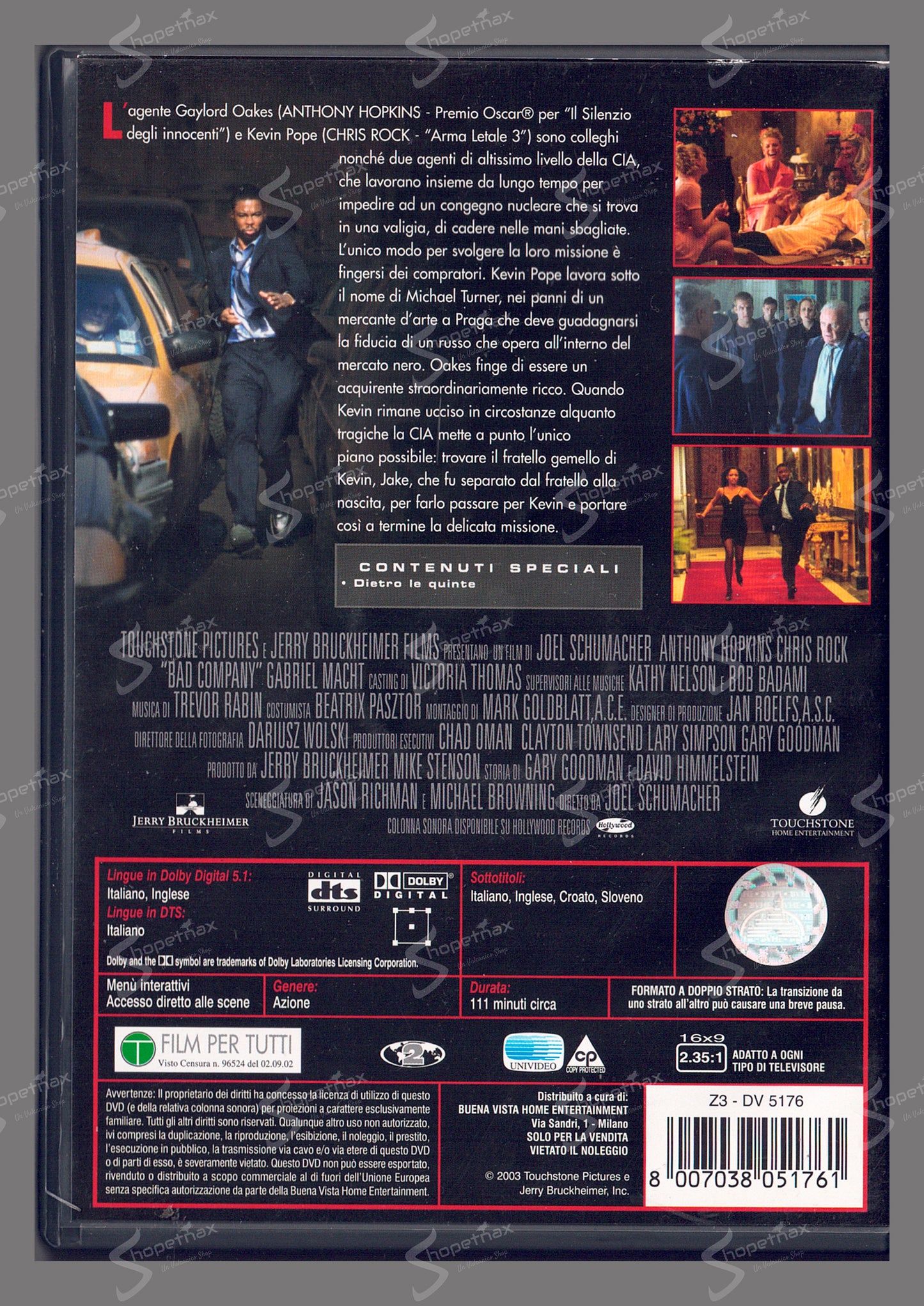 Bad Company - Protocollo Praga (2002) DVD