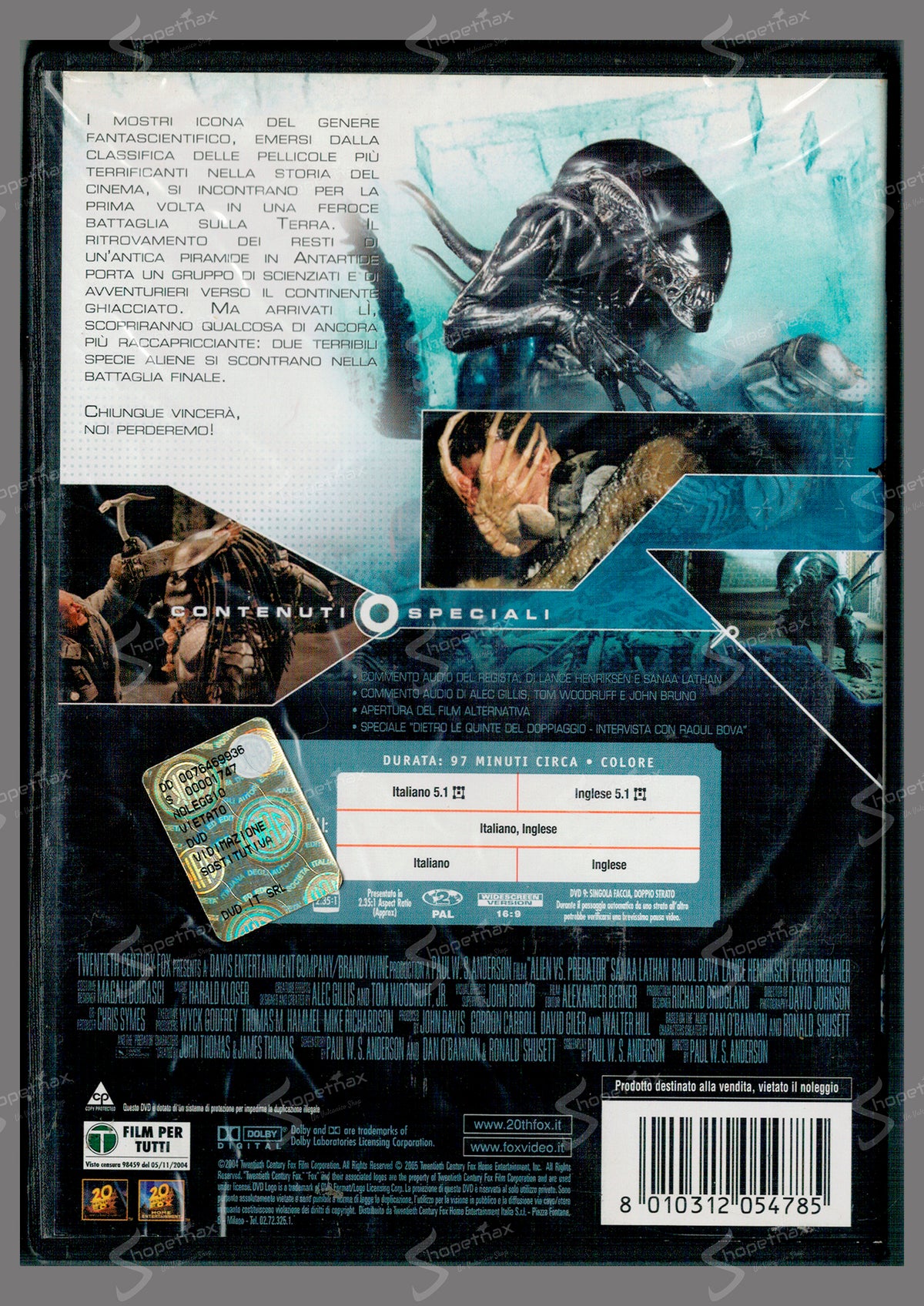 Alien Vs. Predator (AVP) (2004) DVD Ex Noleggio Buono