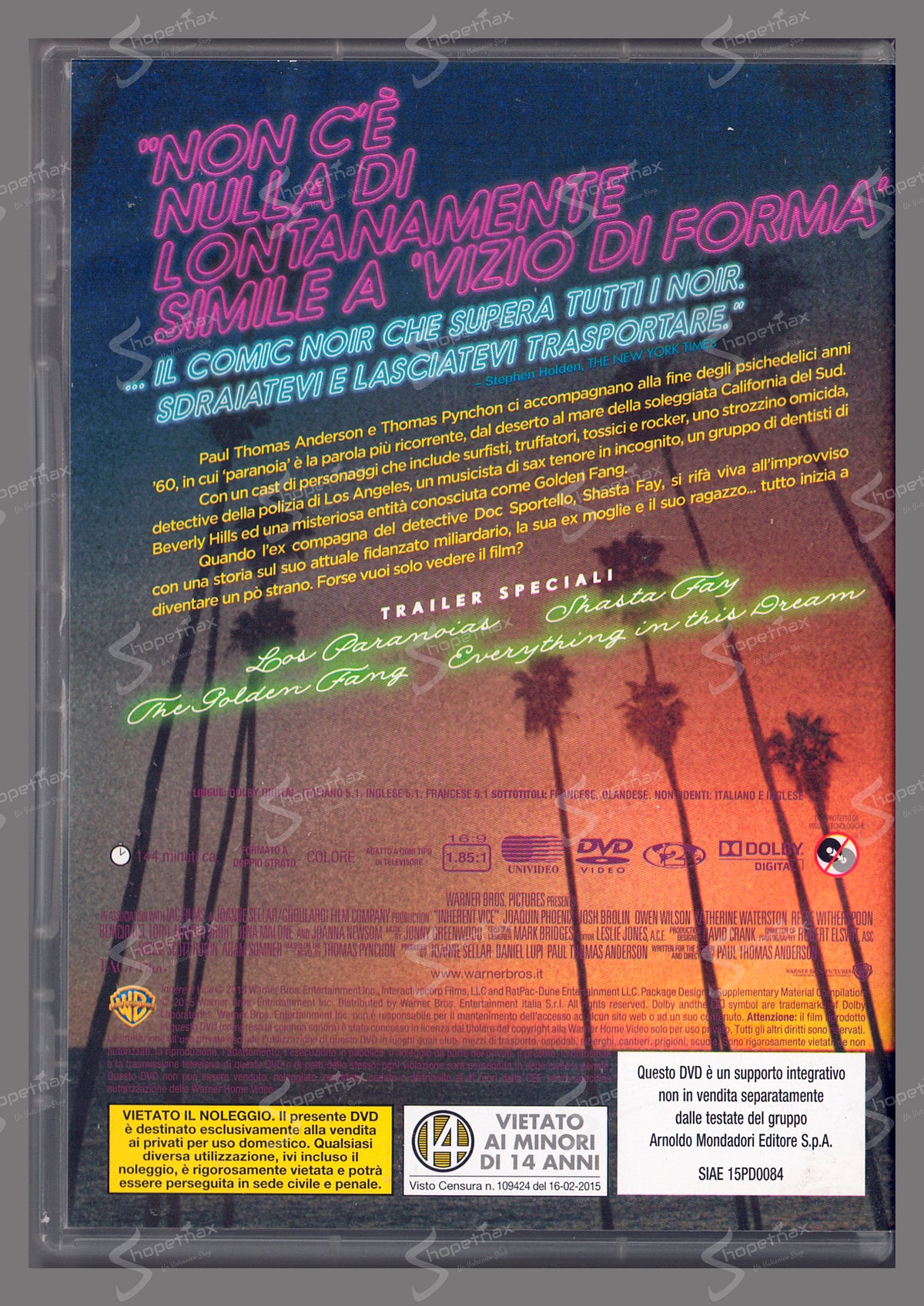Vizio di Forma (Inherent Vice) (2014) DVD Editoriale