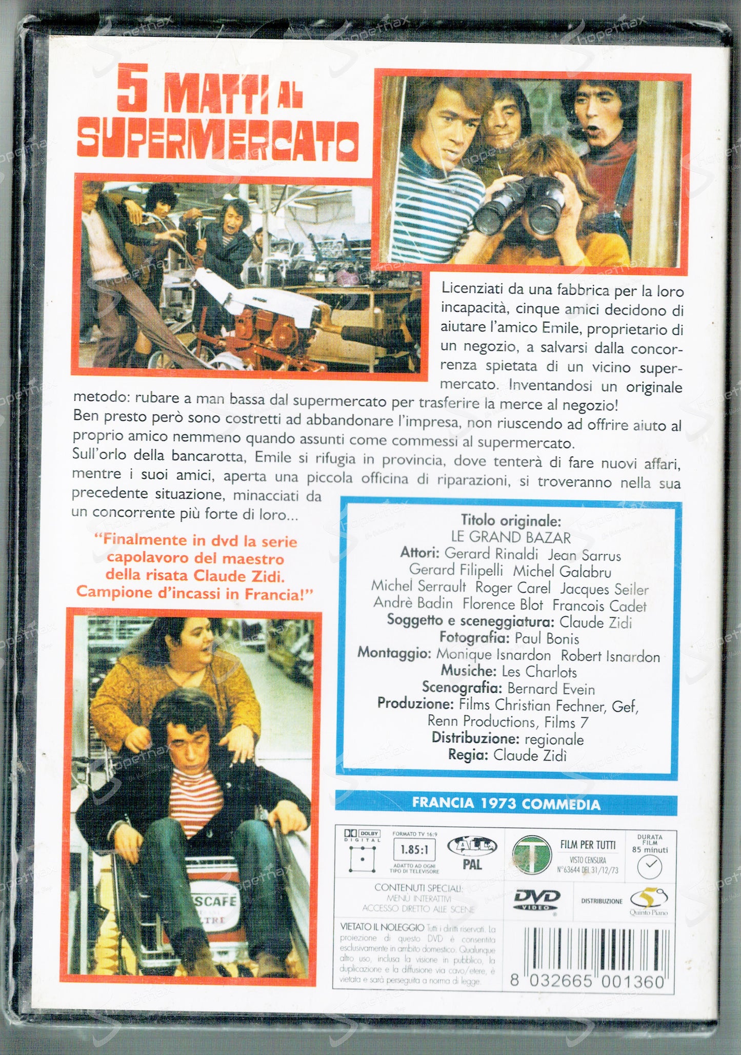 5 matti al supermercato (Le grand bazar) (1973) DVD
