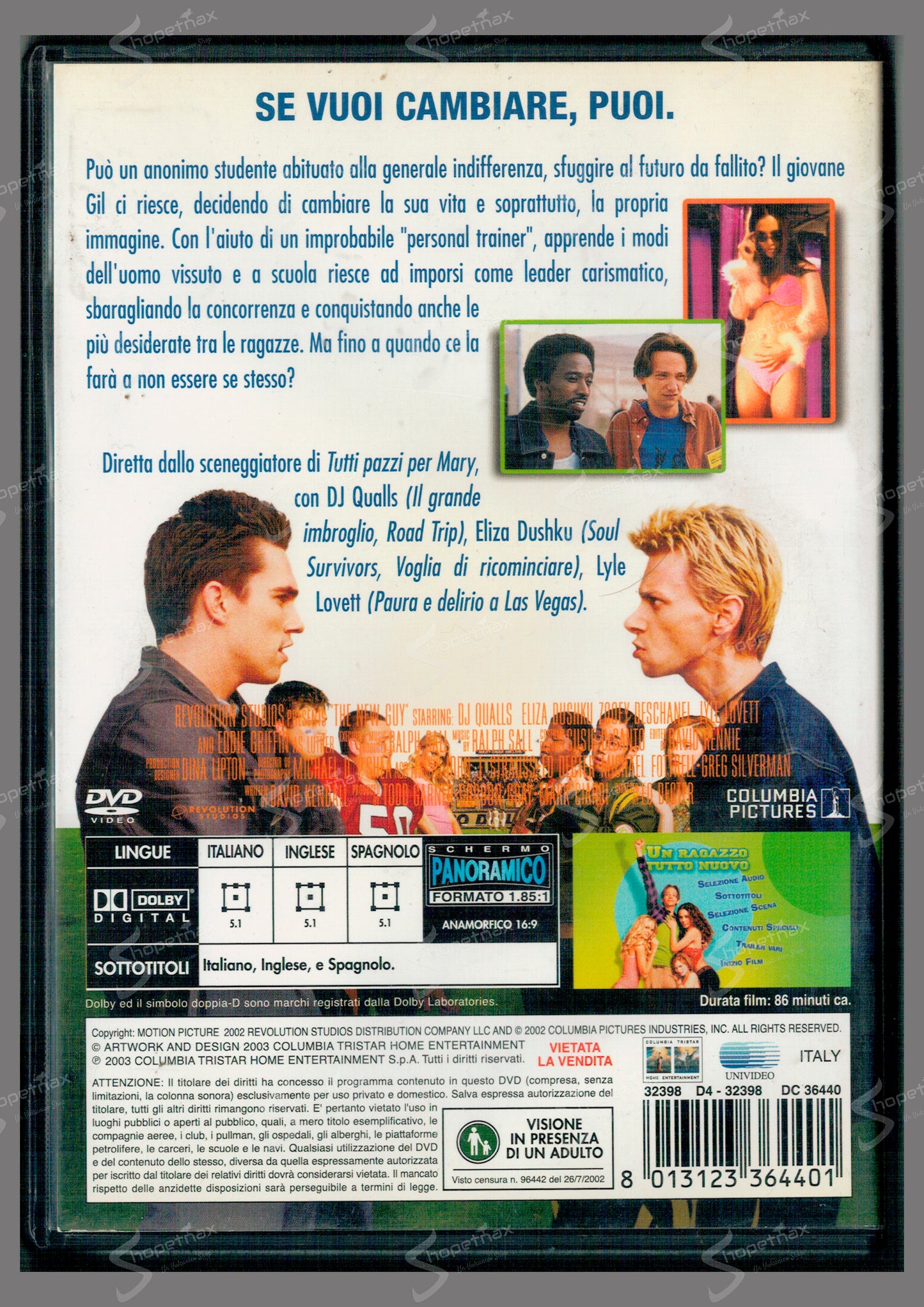 Un Ragazzo tutto Nuovo (The New Guy) (2002) DVD Ex Noleggio