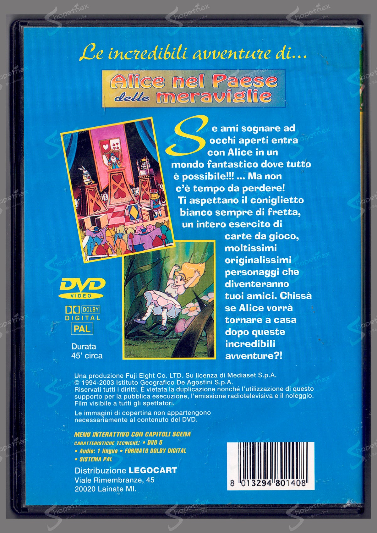 Alice nel Paese delle Meraviglie (1994) DVD