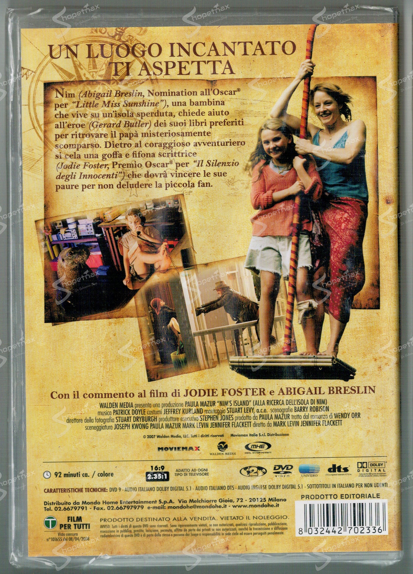 Alla Ricerca dell'Isola di Nim (Nim's Island) (2008) DVD Editoriale