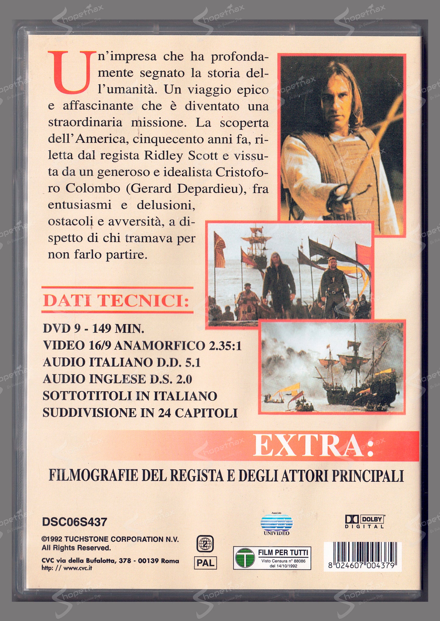 1492 - La Conquista del Paradiso (1992) DVD