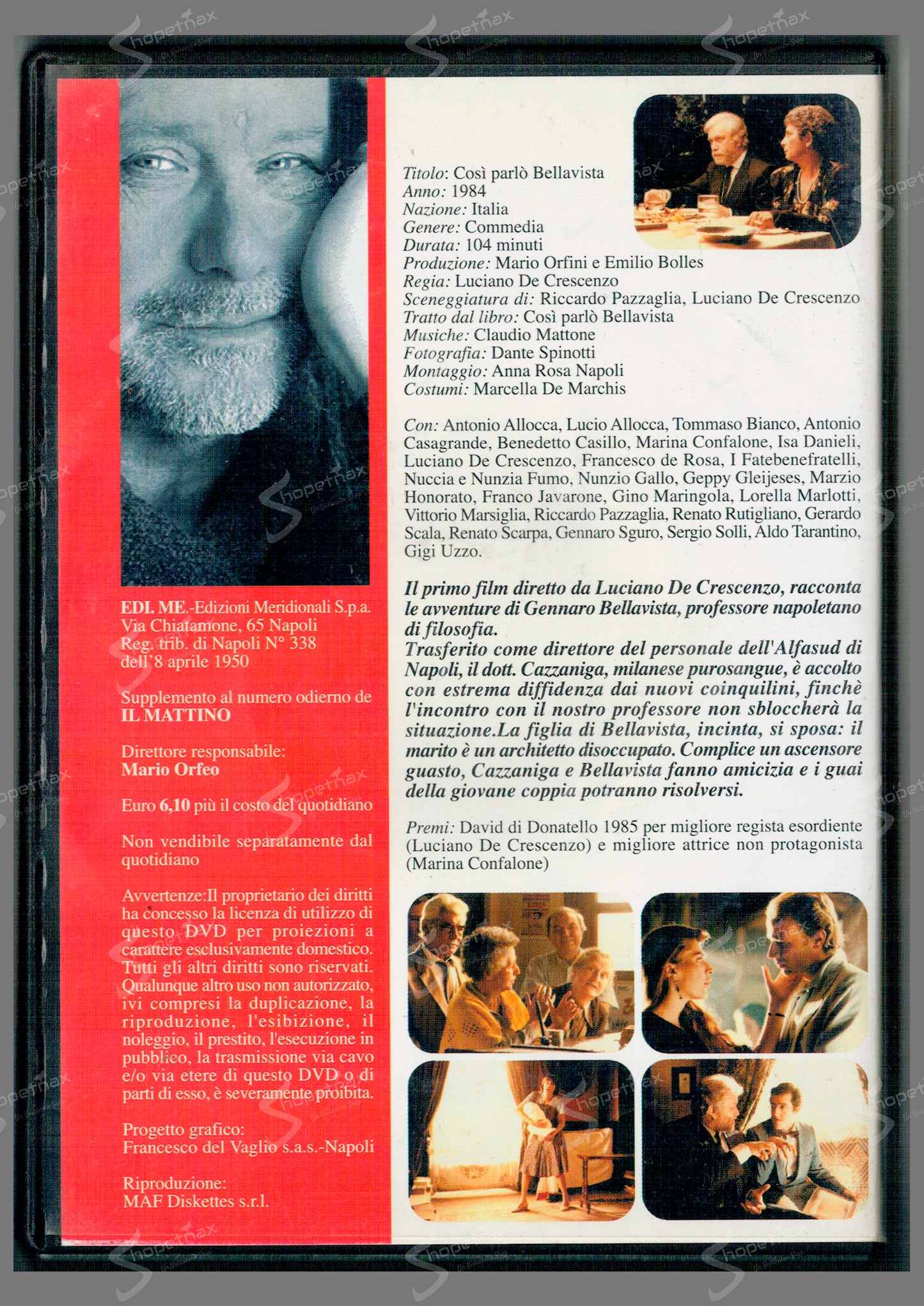 Così parlò Bellavista (1984) DVD Editoriale