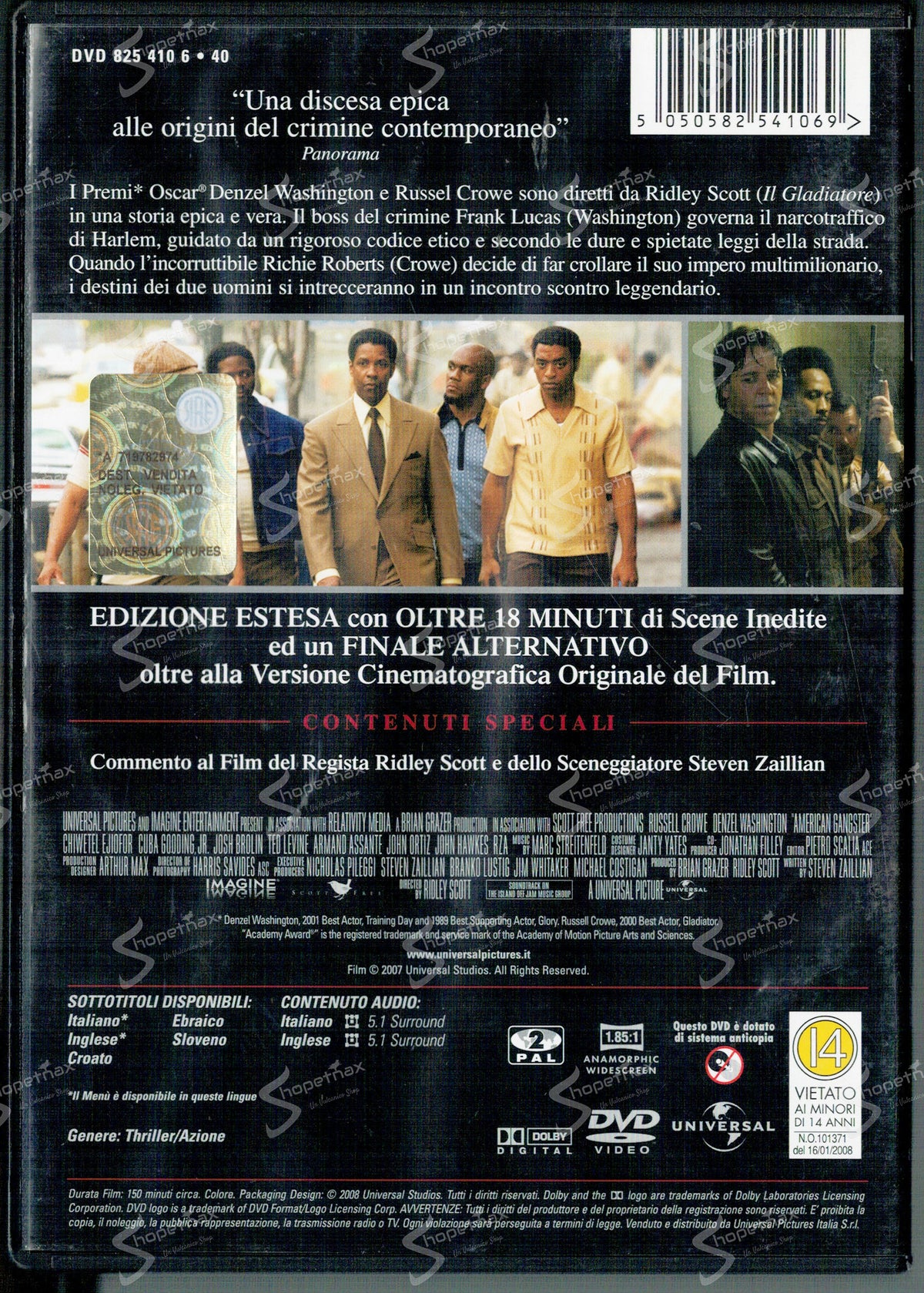 American Gangster (Extended Edition) (2007) DVD Come Nuovo