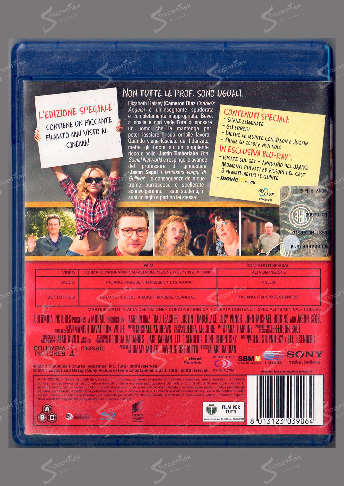 Bad Teacher - Una cattiva maestra (2011) BLU-RAY Noleggio
