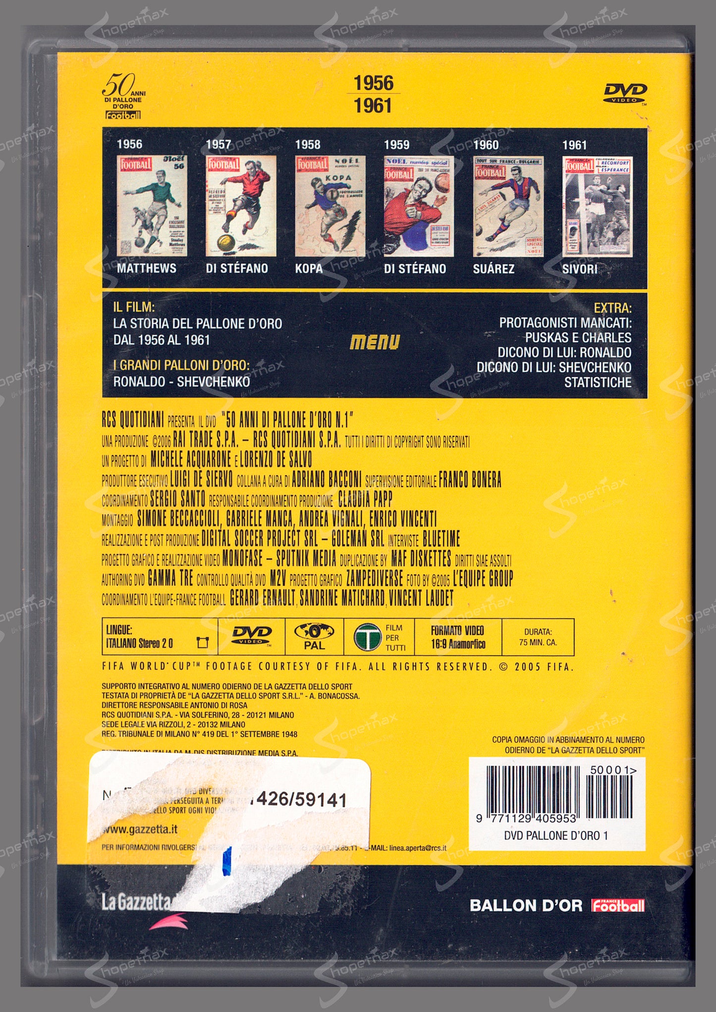 50 Anni di Pallone d'Oro - Vol. 1 - Ronaldo Shevchenko (2005) DVD Editoriale