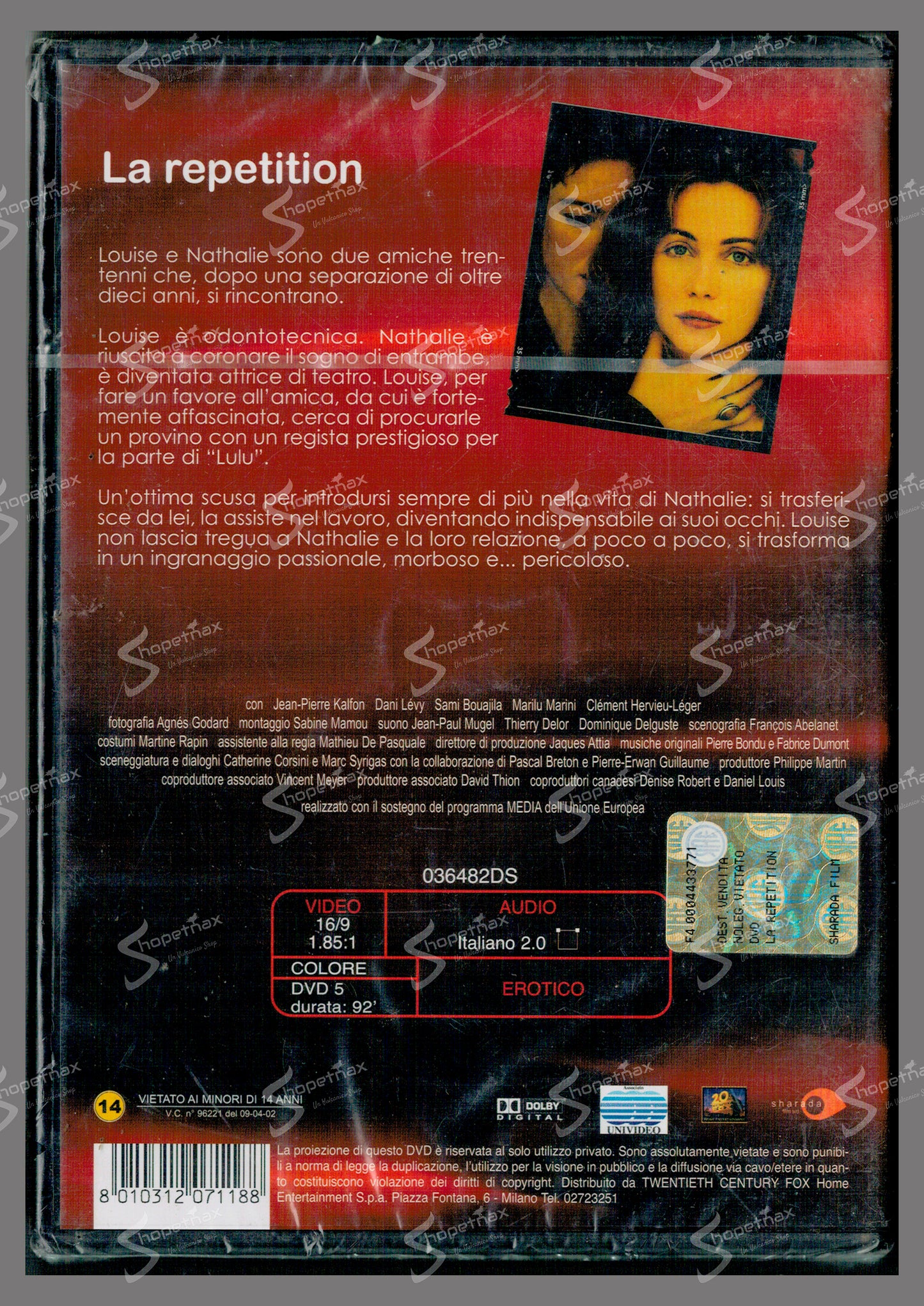 La Repetition - L'Altro Amore (La répétition) (2001) DVD