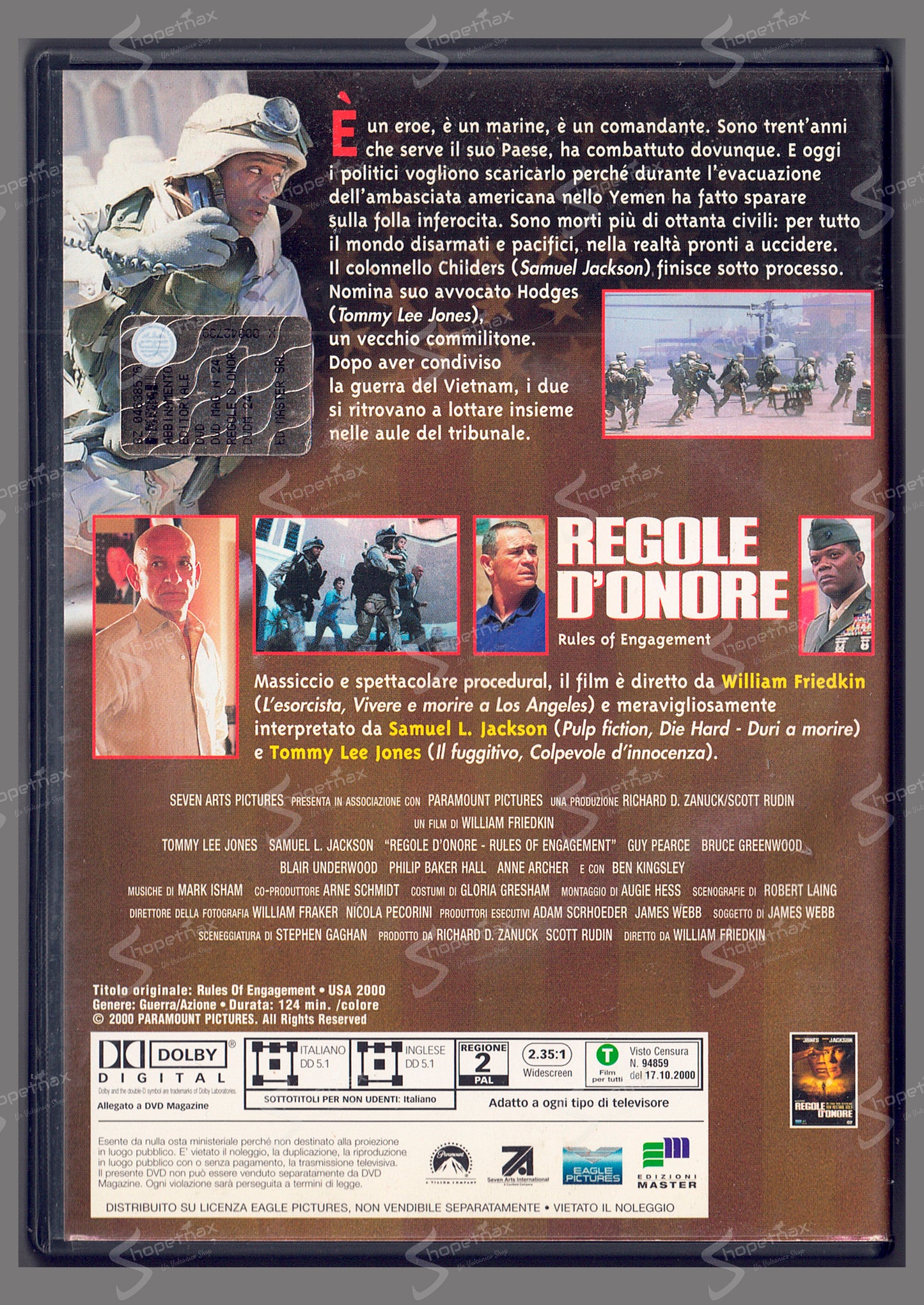 Regole d'Onore (Rules of Engagement) (2000) DVD Editoriale