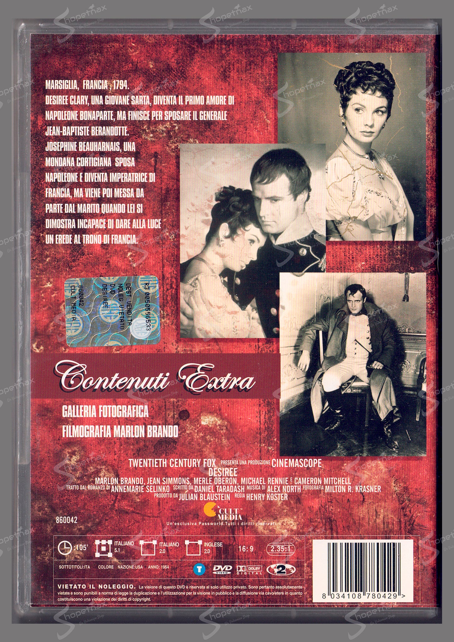 Desiree (Désirée) (1954) DVD