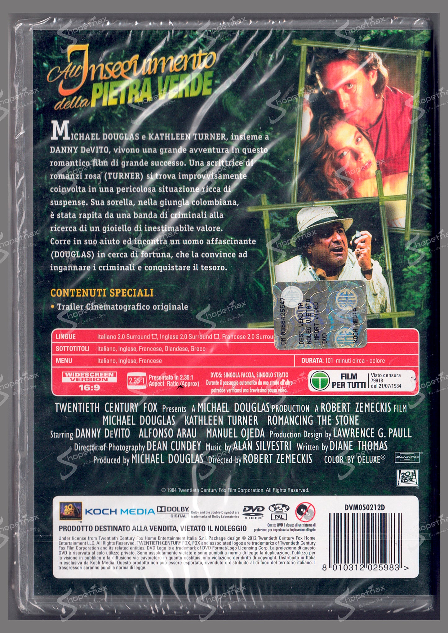 All'Inseguimento della Pietra Verde (Romancing the Stone) (1984) DVD