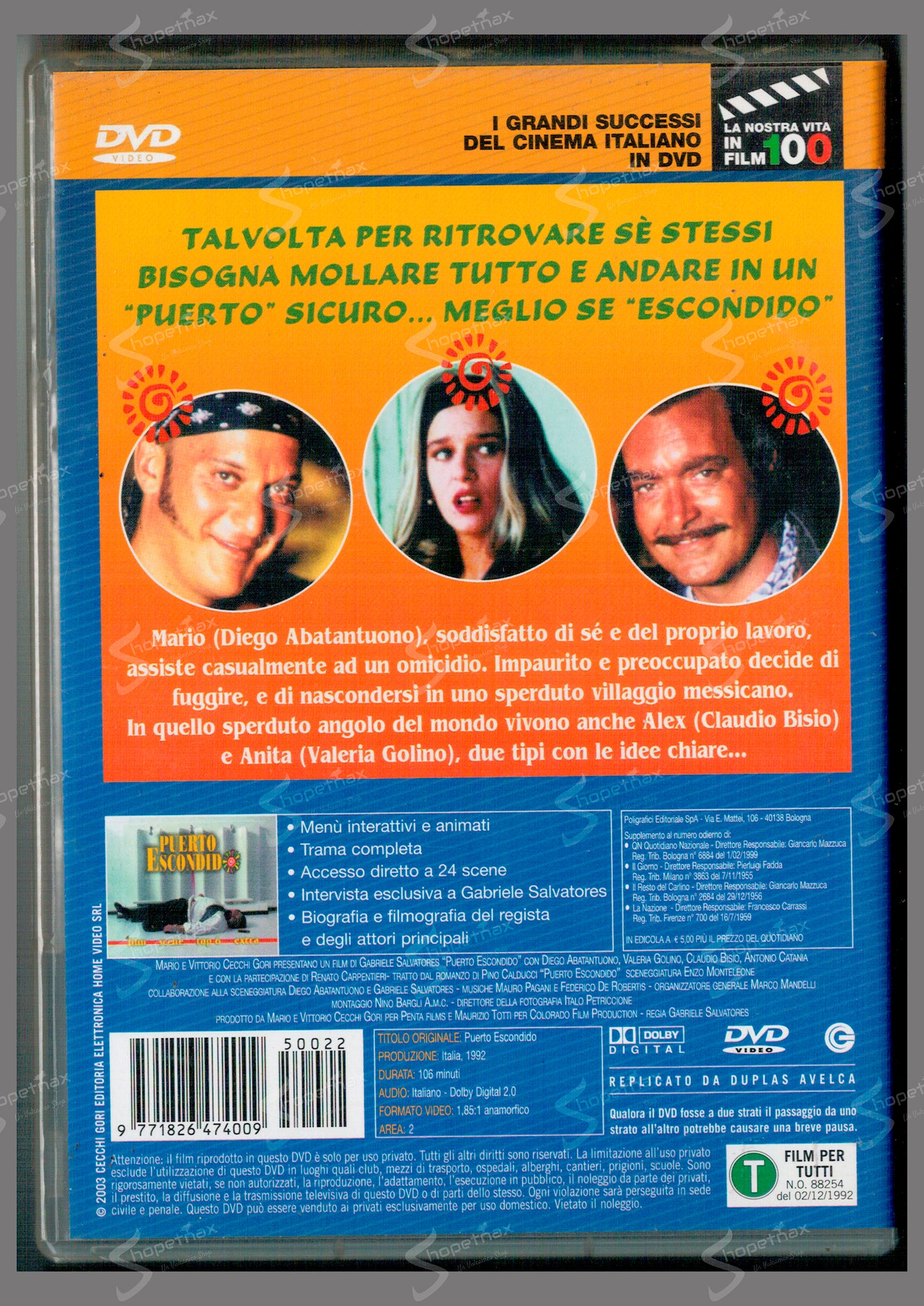 Puerto Escondido (1992) DVD Editoriale