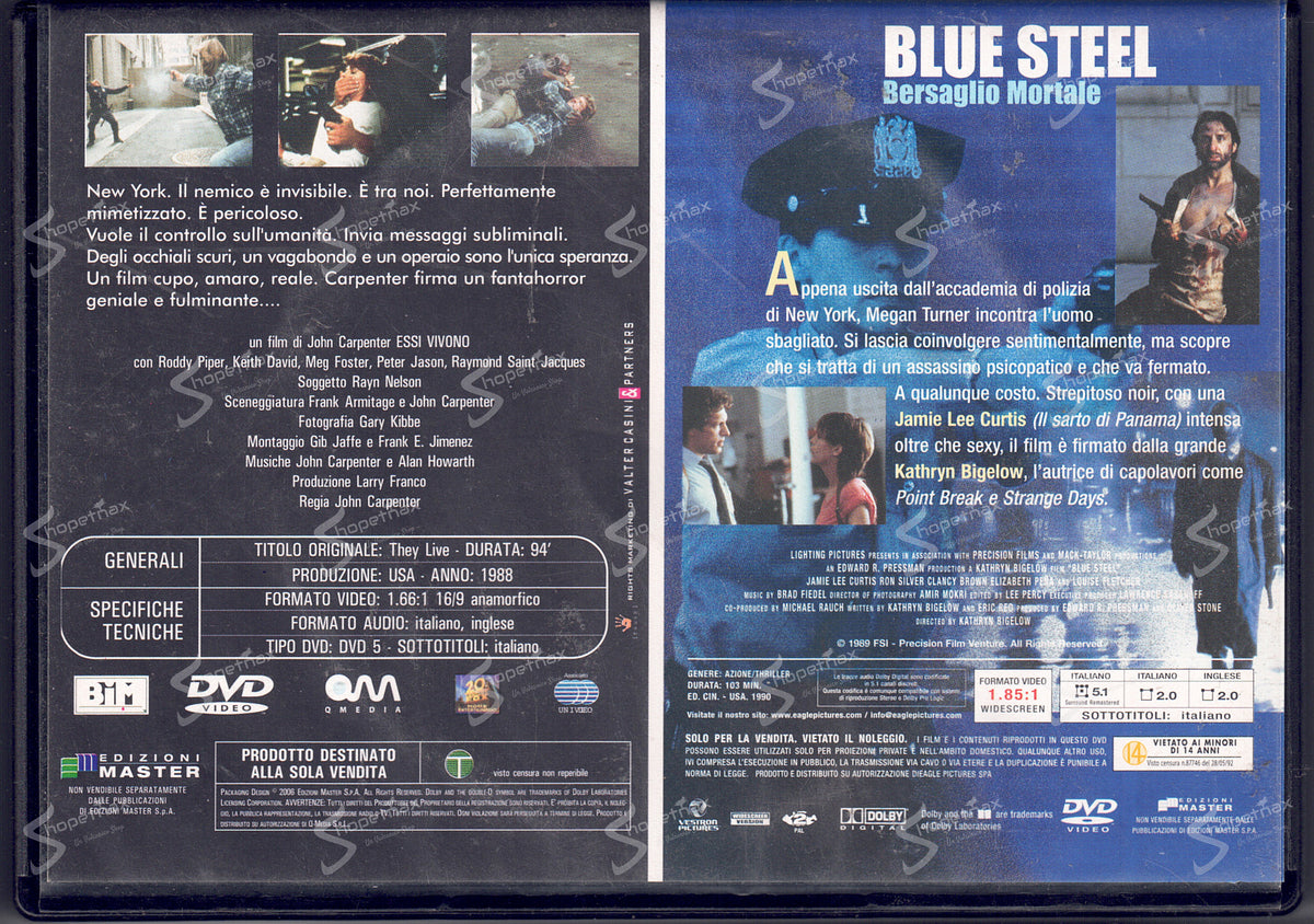 Blue Steel - Bersaglio Mortale + Essi Vivono (They Live) (1988-1990) DVD Editoriale