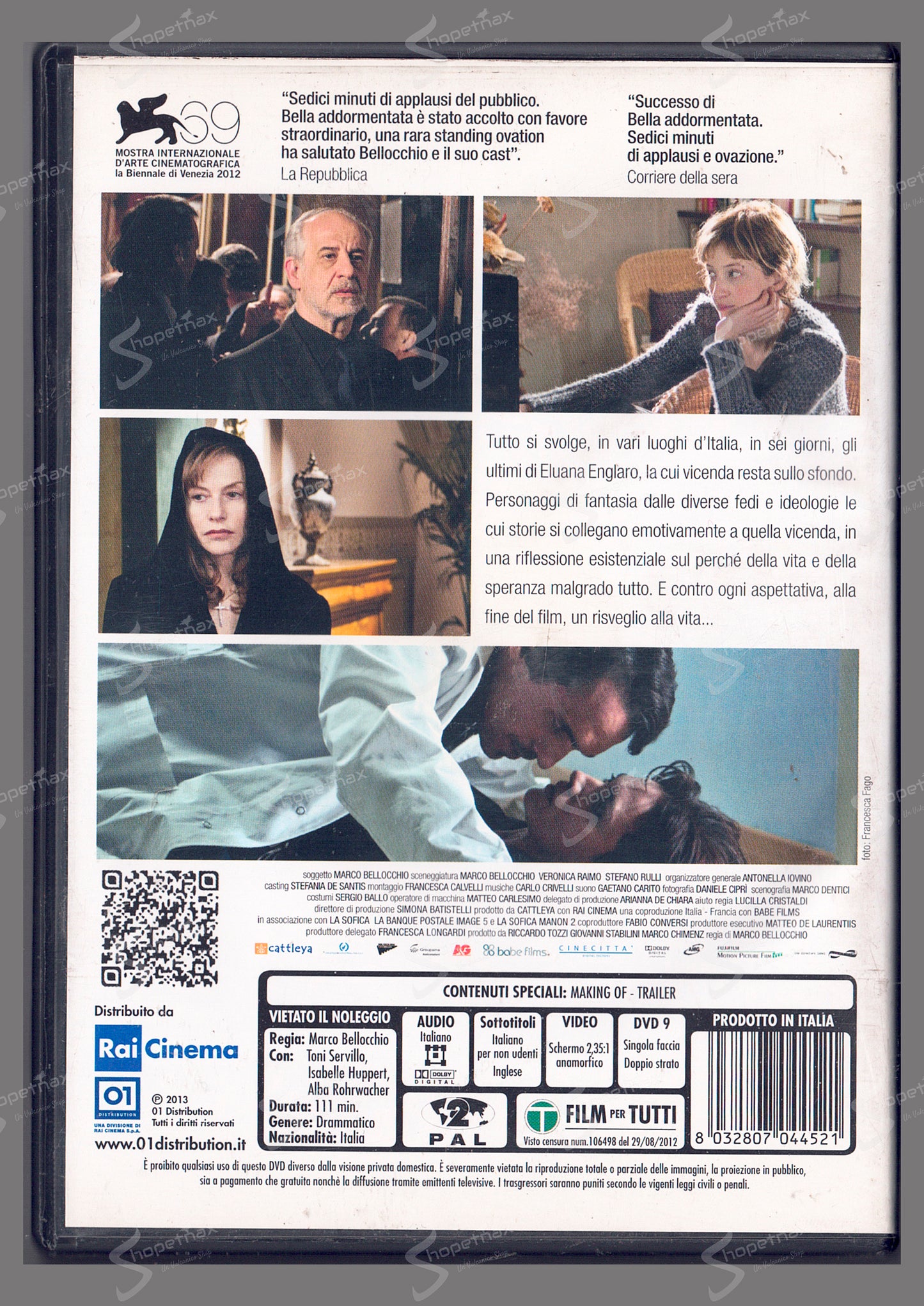 Bella addormentata (2012) DVD Ex Noleggio