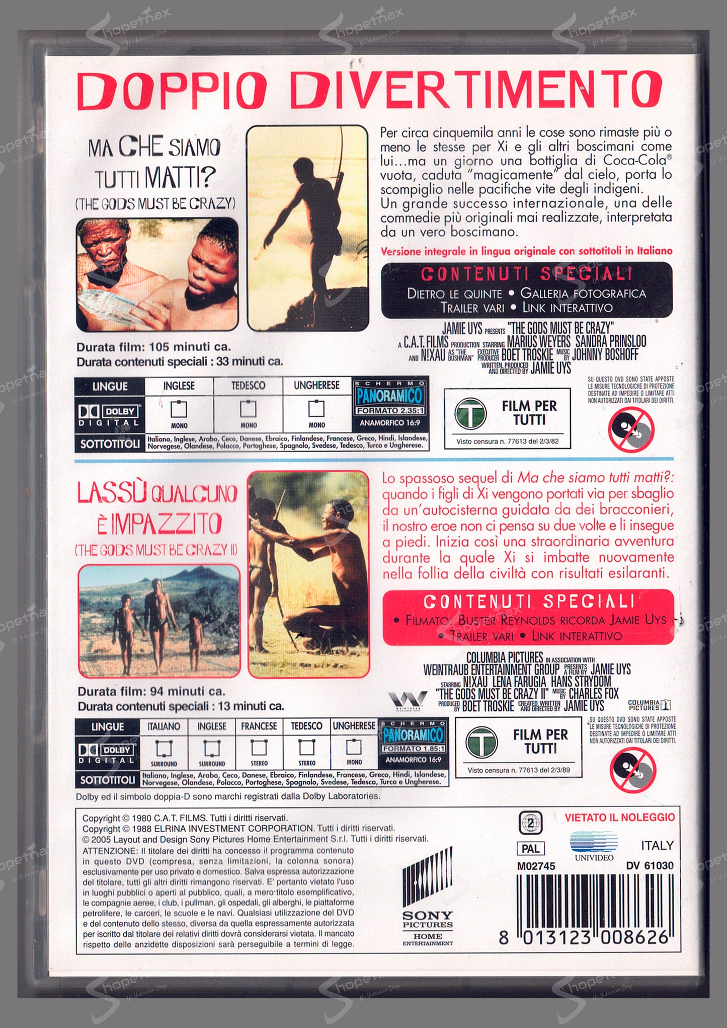 Are We All Mad? + The Gods Must Be Crazy I + II (1980-1989) 2 DVD