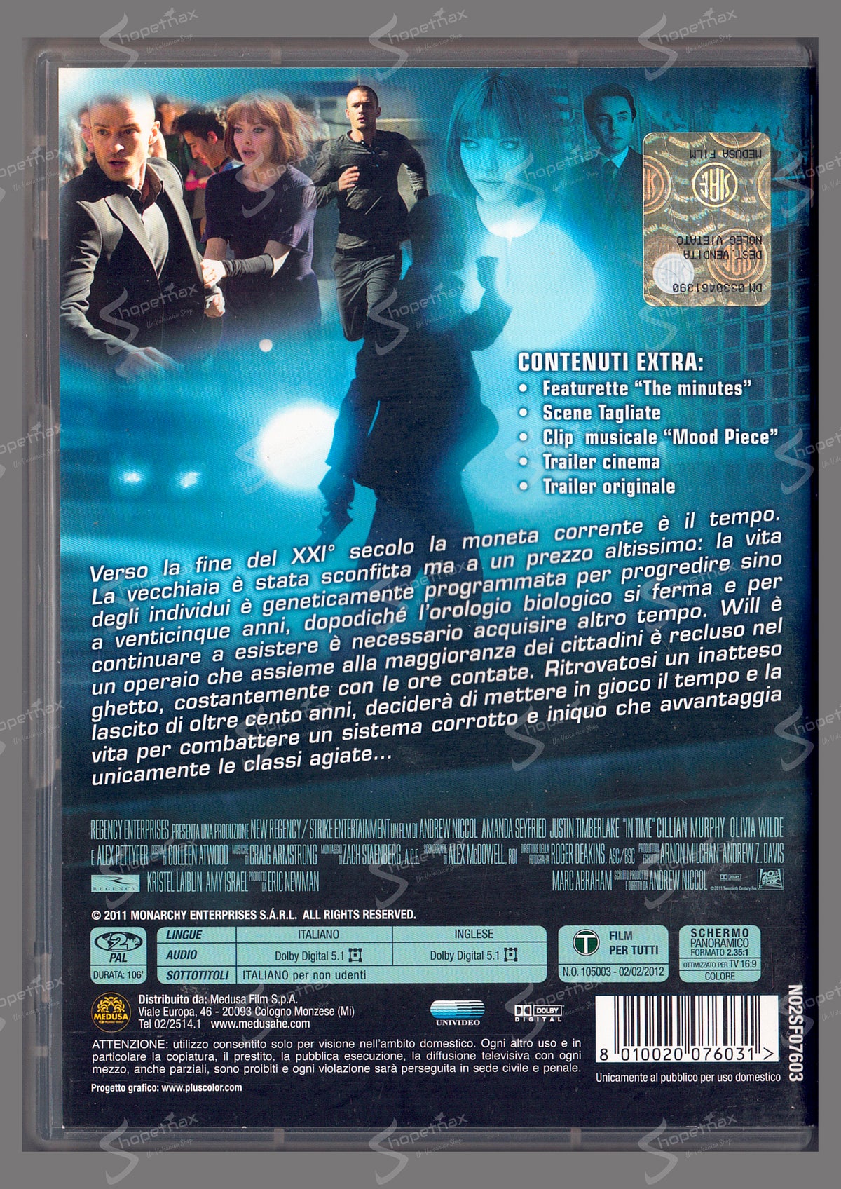 In Time - Vivi per sempre o muori provandoci (2011) DVD