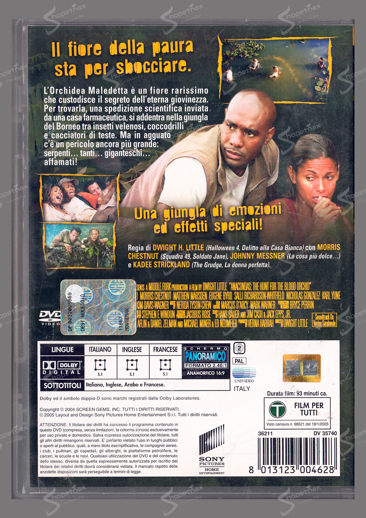 Anaconda - Alla ricerca dell'orchidea maledetta (2004) DVD Noleggio