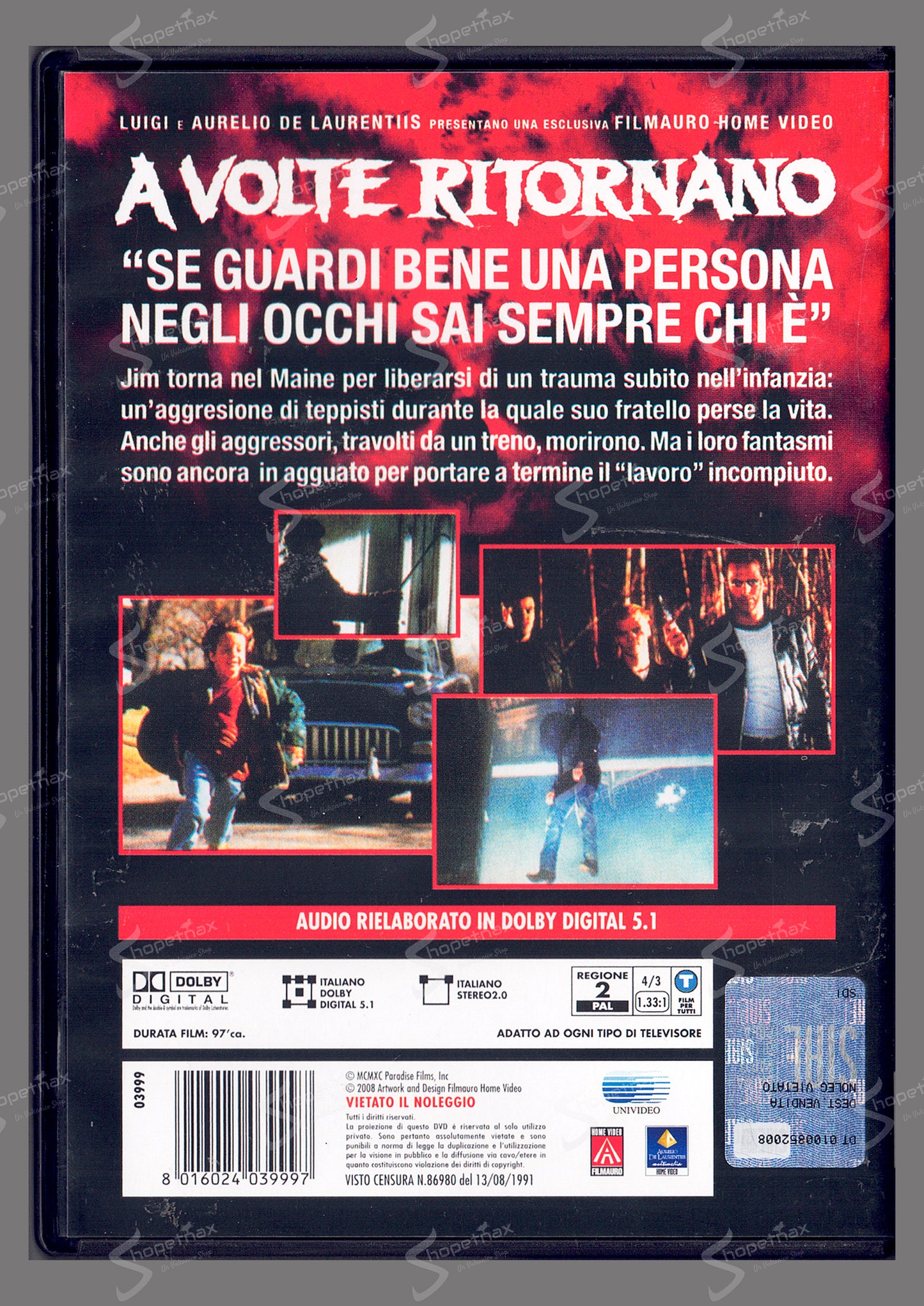 A volte ritornano (Stephen King) (Sometimes They Come Back) (1991) DVD