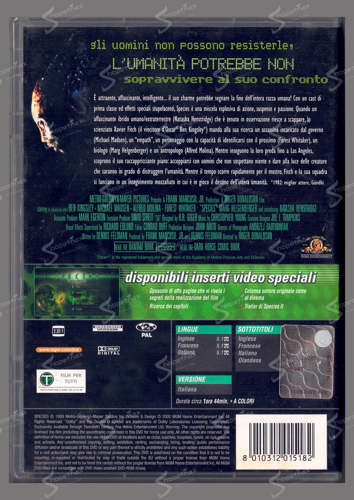 Especies (Species) (1995) DVD