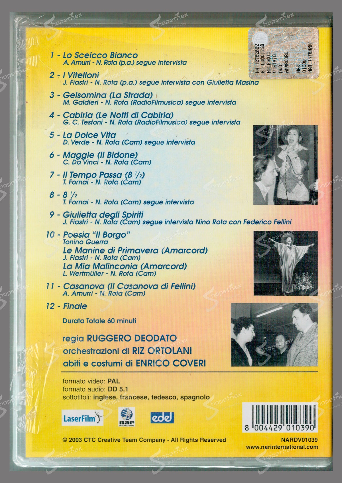 A m'arcord - Concerto per Fellini (2003) DVD