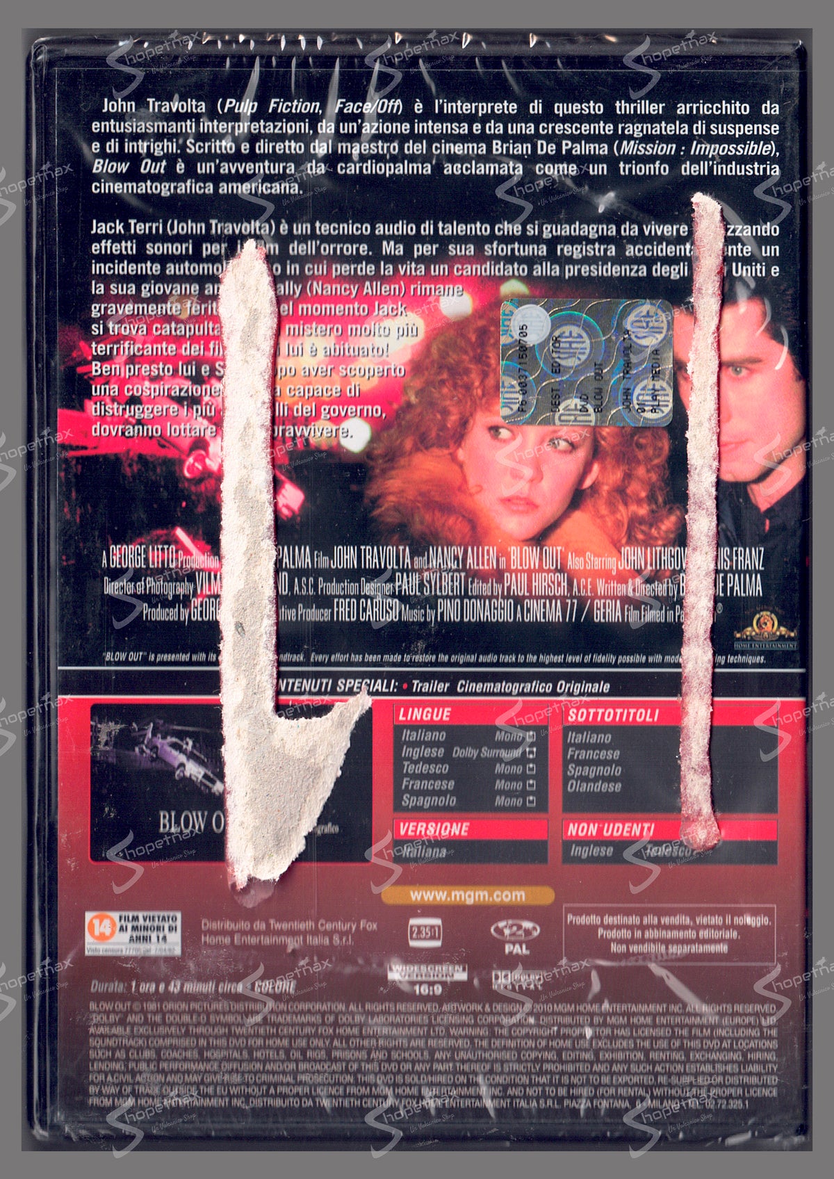 Blow Out (1991) DVD Editoriale Sigillato