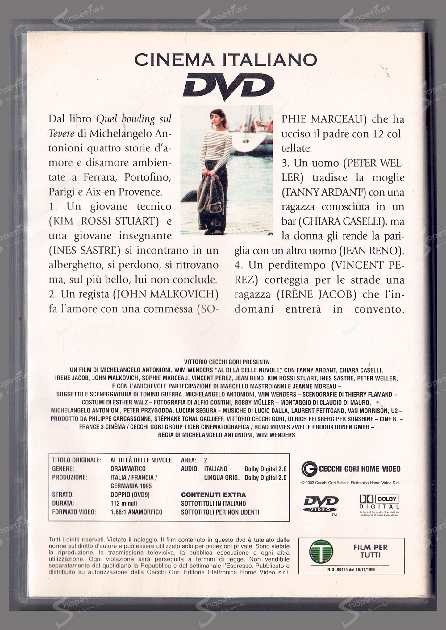 Al di là delle nuvole (1995) DVD Editoriale