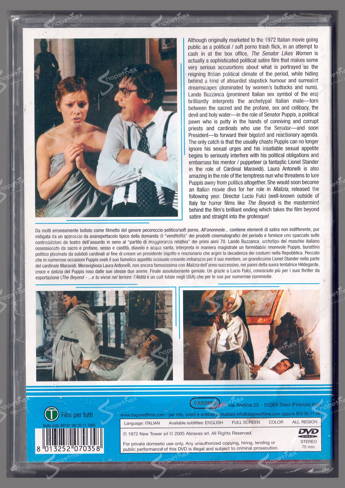 All'Onorevole piacciono le donne (1972) DVD Editoriale