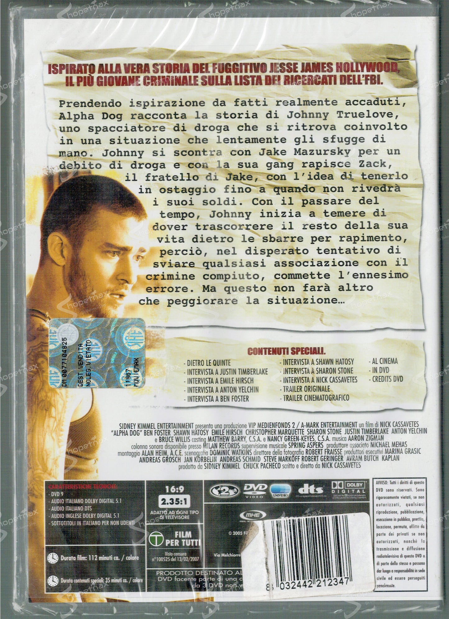 Alpha Dog (Versione Promozionale) (2005) DVD