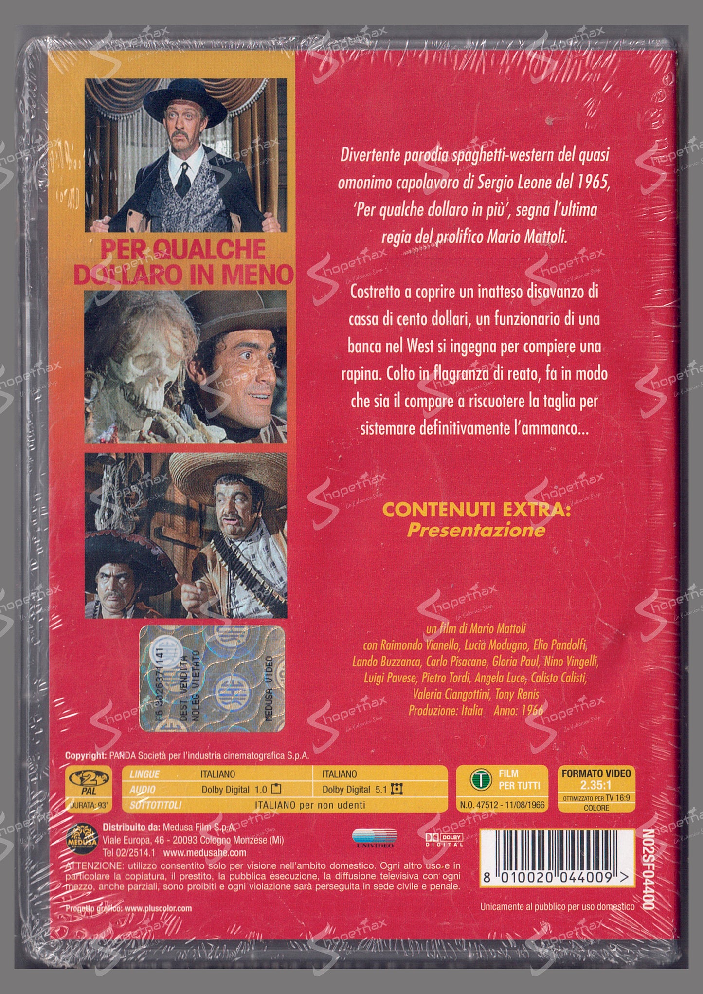 Per qualche dollaro in meno (Per qualche dollaro in meno) (1966) DVD